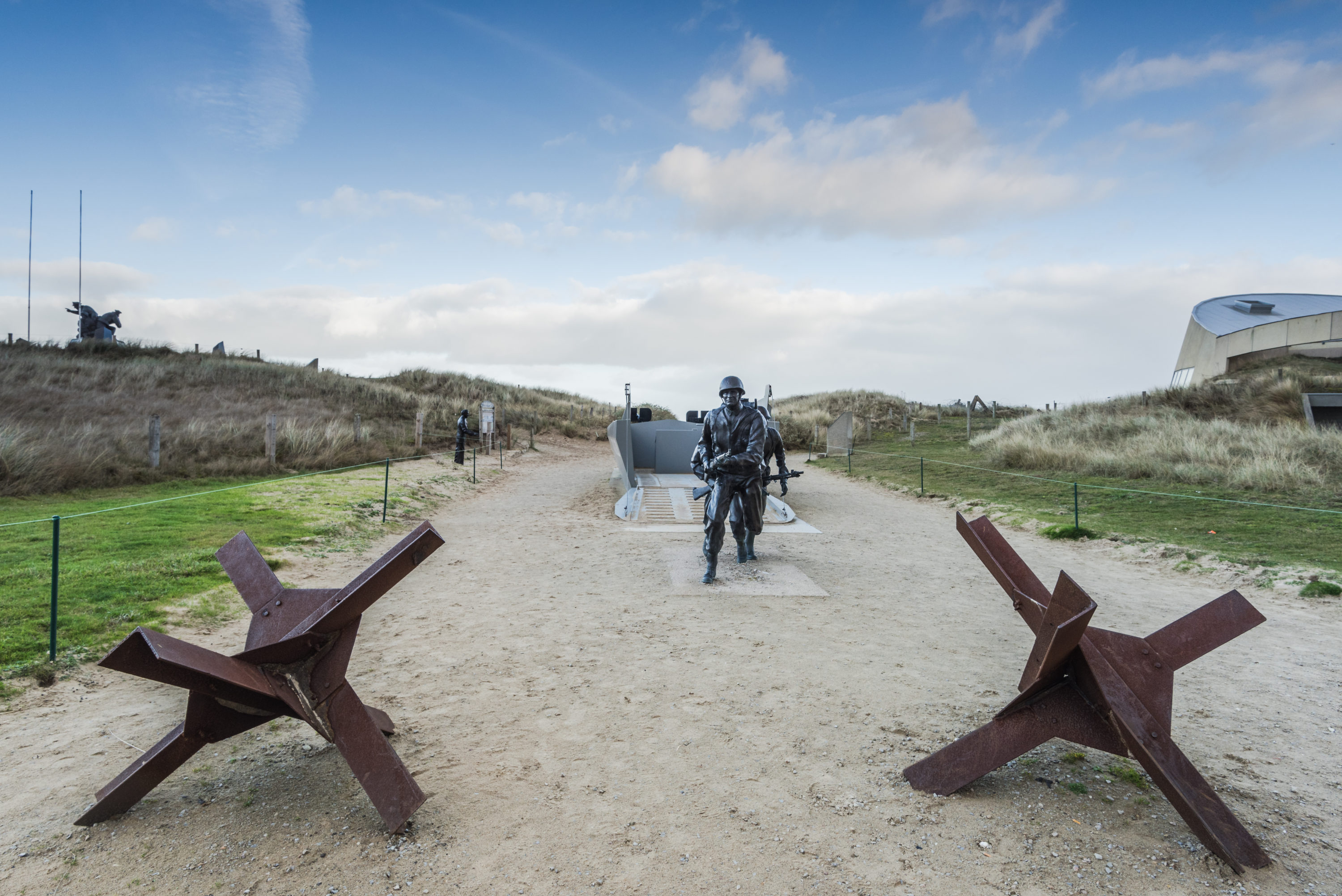 Utah Beach invasion landing memorial, Normandy, France Utah Beach invasion landing memorial, Normandy, France