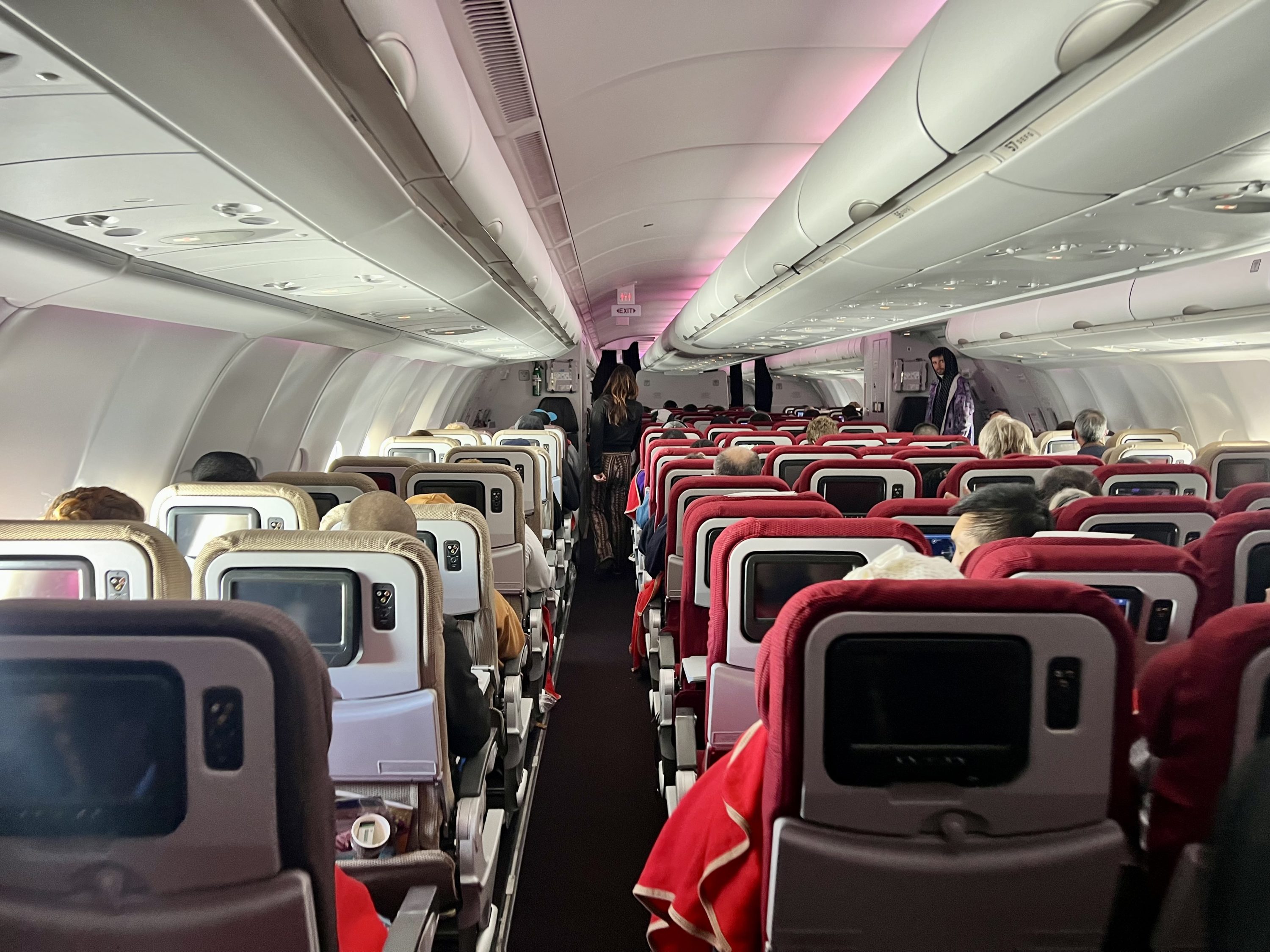 Virgin Atlantic Economy Cabin Virgin Atlantic Economy Cabin