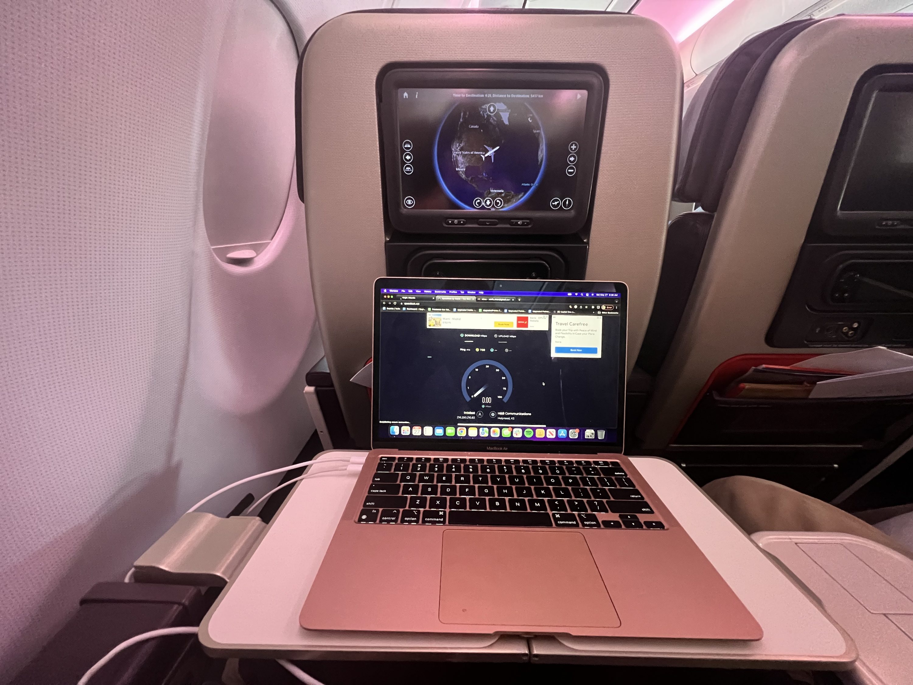 Virgin Atlantic Premium Economy Tray Table Virgin Atlantic Premium Economy Tray Table