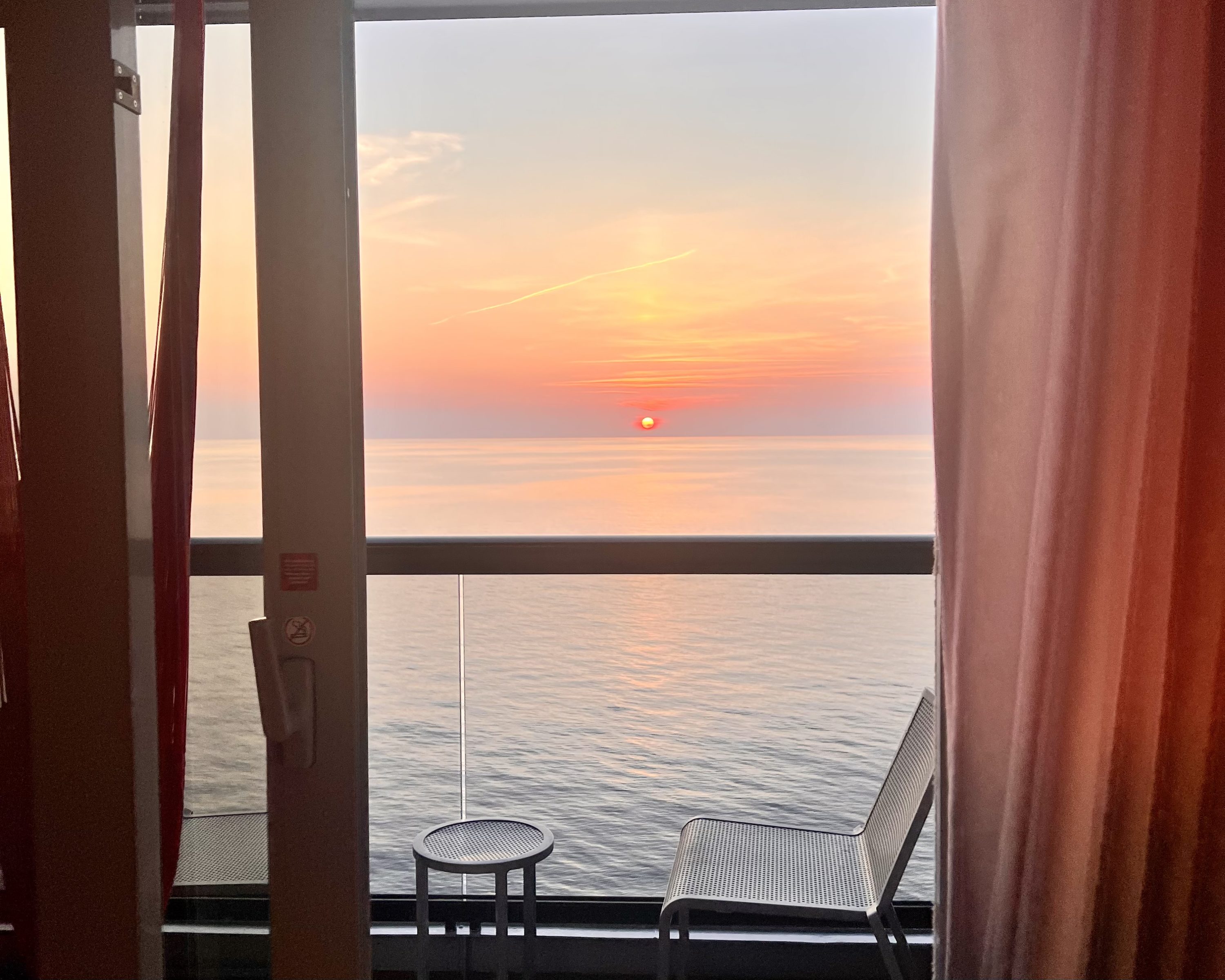 Virgin Voyages Balcony Sunset Virgin Voyages Balcony Sunset