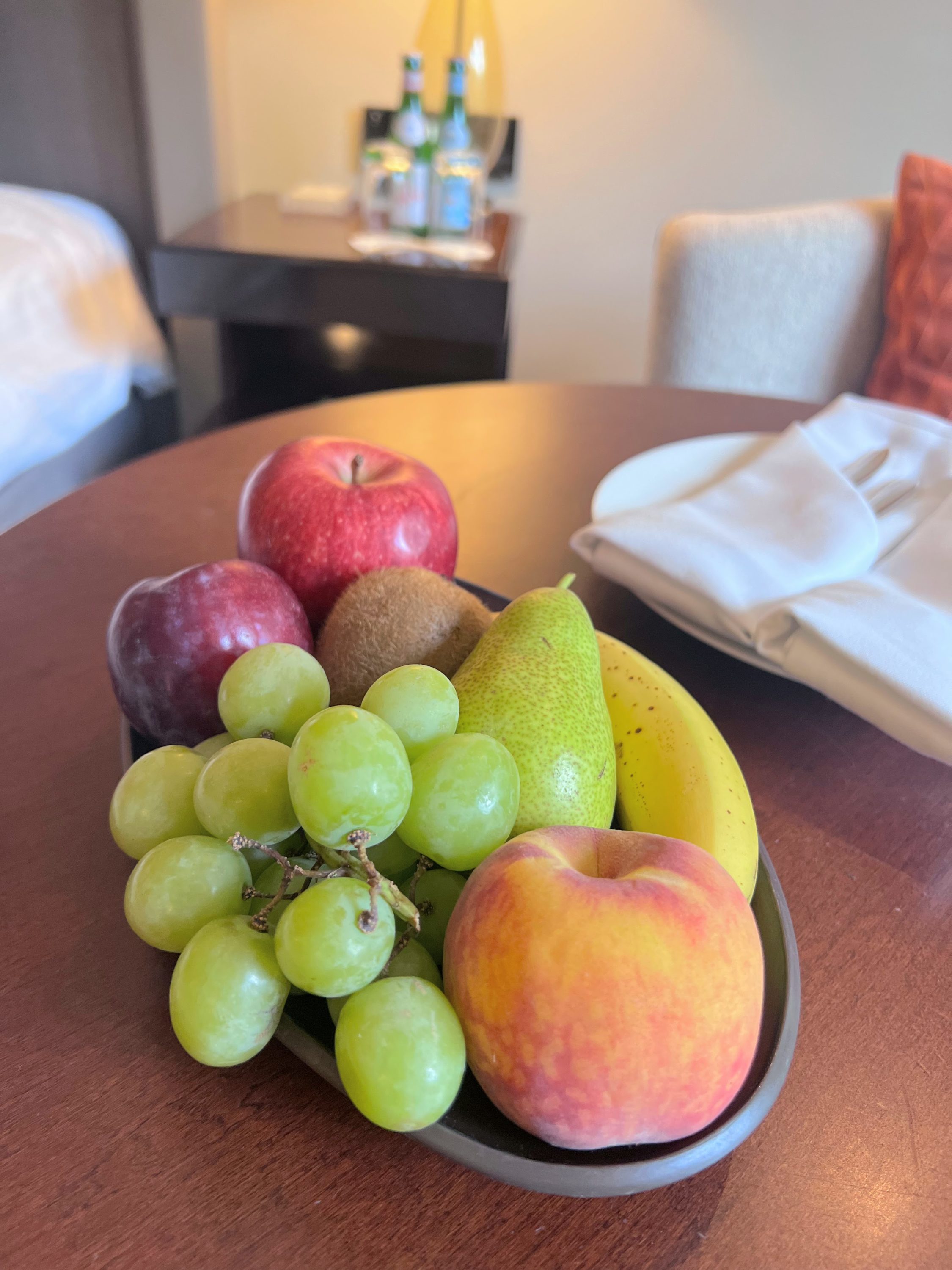 Welcome tray of fruit at The Charles Hotel Munich Welcome tray of fruit at The Charles Hotel Munich