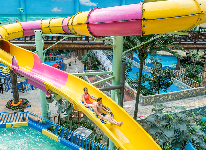 The Electric Eel water slide at Island Waterpark in Atlantic City.