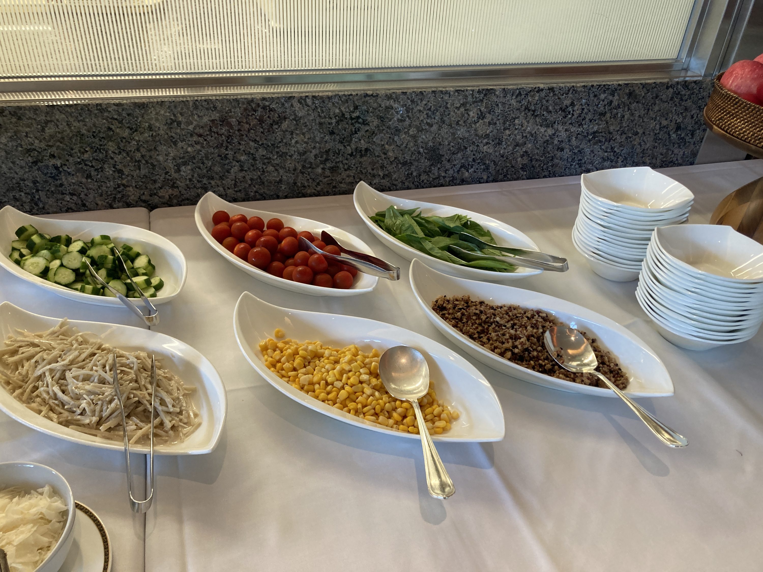 Hyatt Regency Tokyo Vicky's temporary regency club breakfast salad