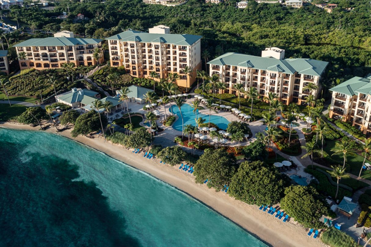 An aerial view of the Ritz-Carlton St. Thomas. An aerial view of the Ritz-Carlton St. Thomas.