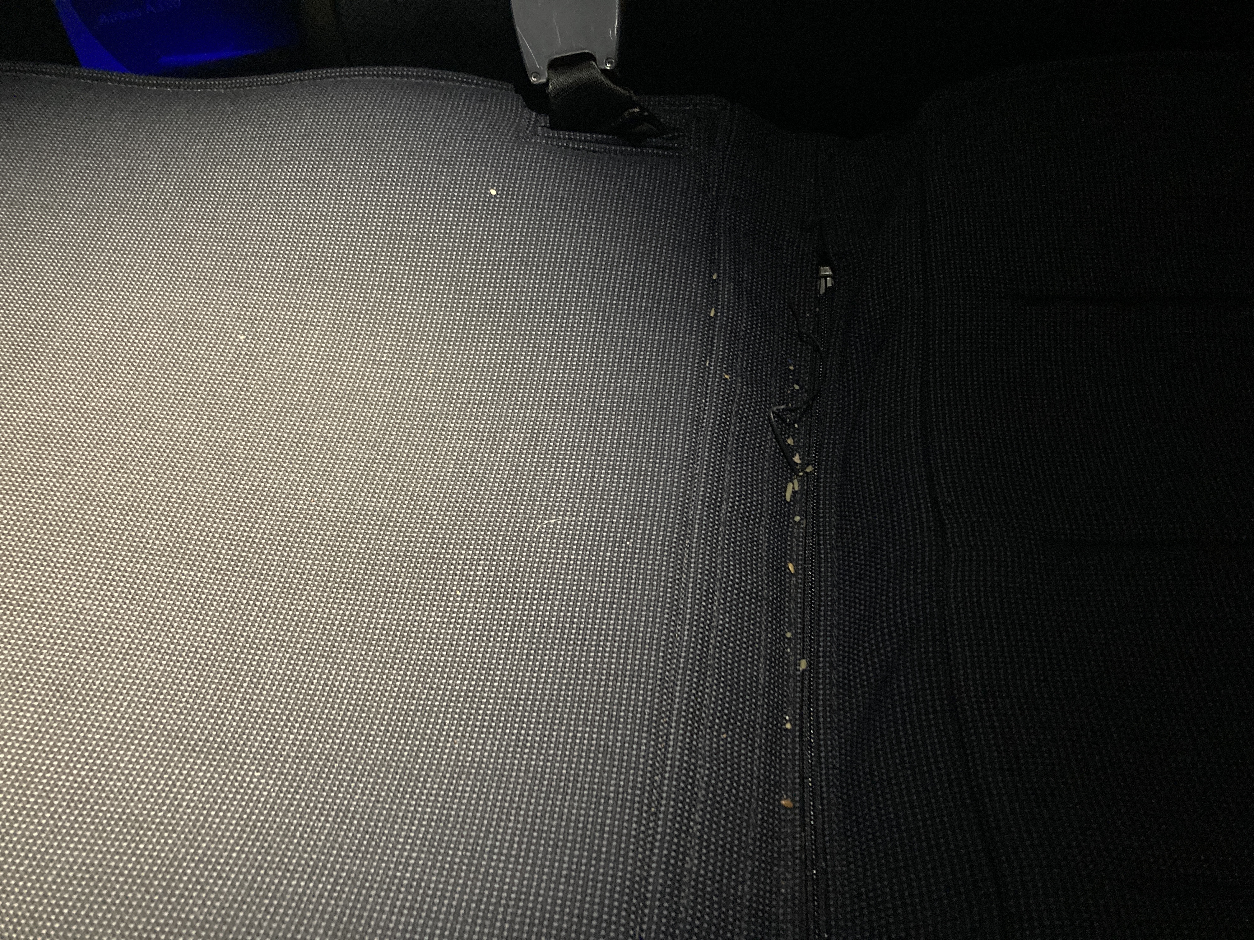British Airways A350 1000 Club Suites review LAS LHR crumbs in seat division 