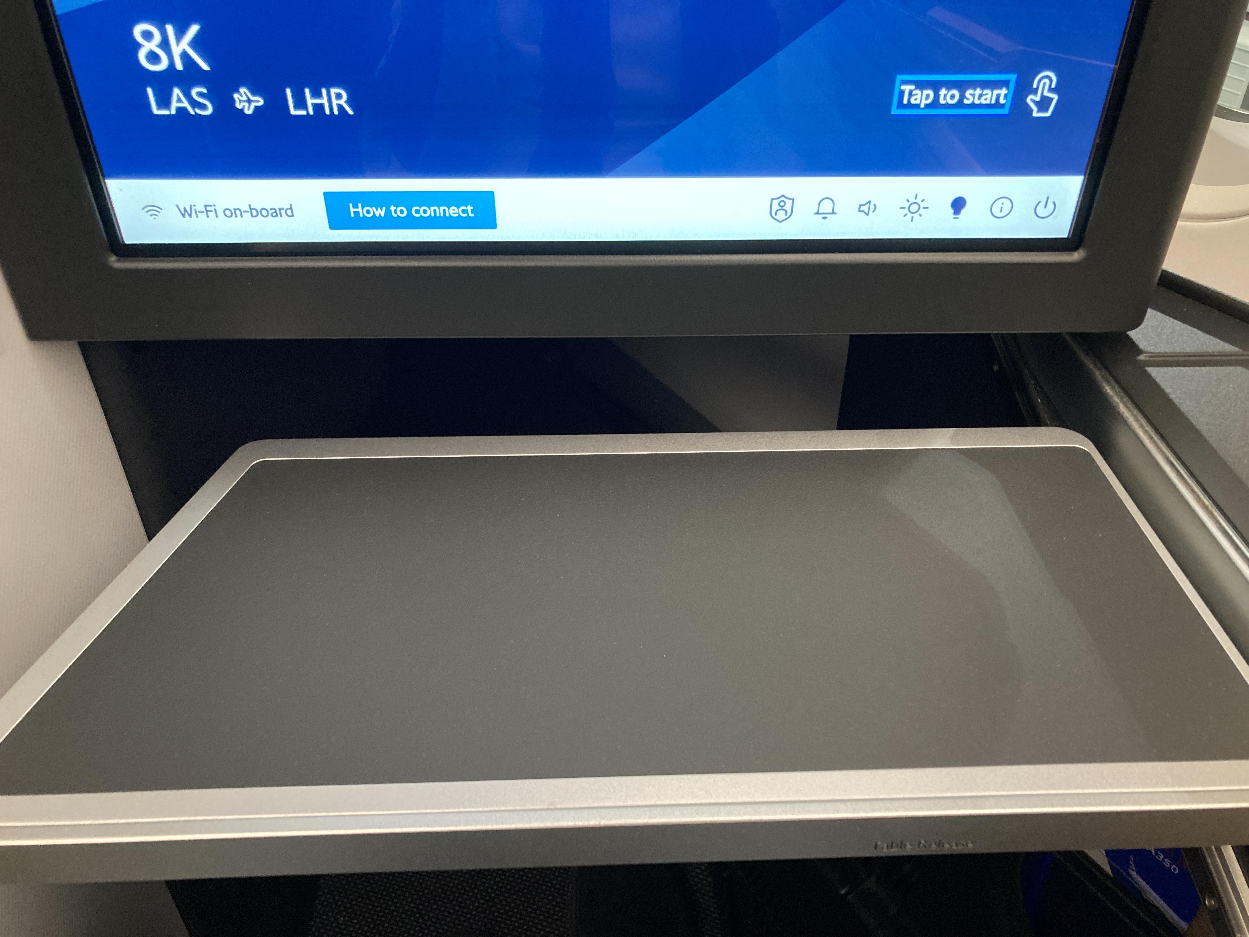 British Airways A350 1000 Club Suites review LAS LHR slide out tray table