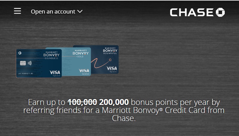 Chase Marriott Bonovy Card Referral