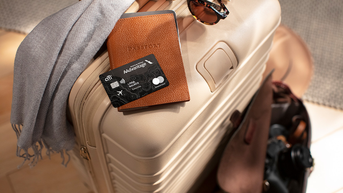 Citi Executive Card on Luggage Citi Executive Card on Luggage