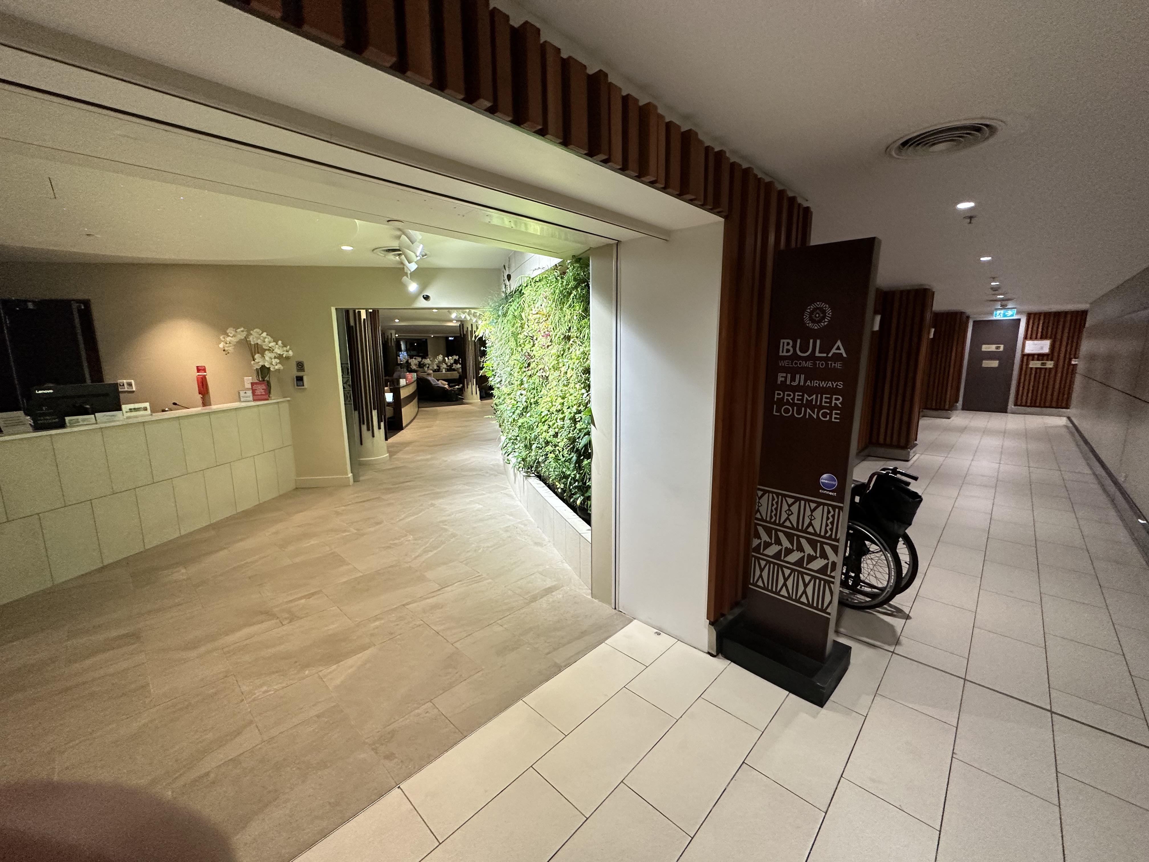 Fiji Airways NAN Lounge Entrance Fiji Airways NAN Lounge Entrance