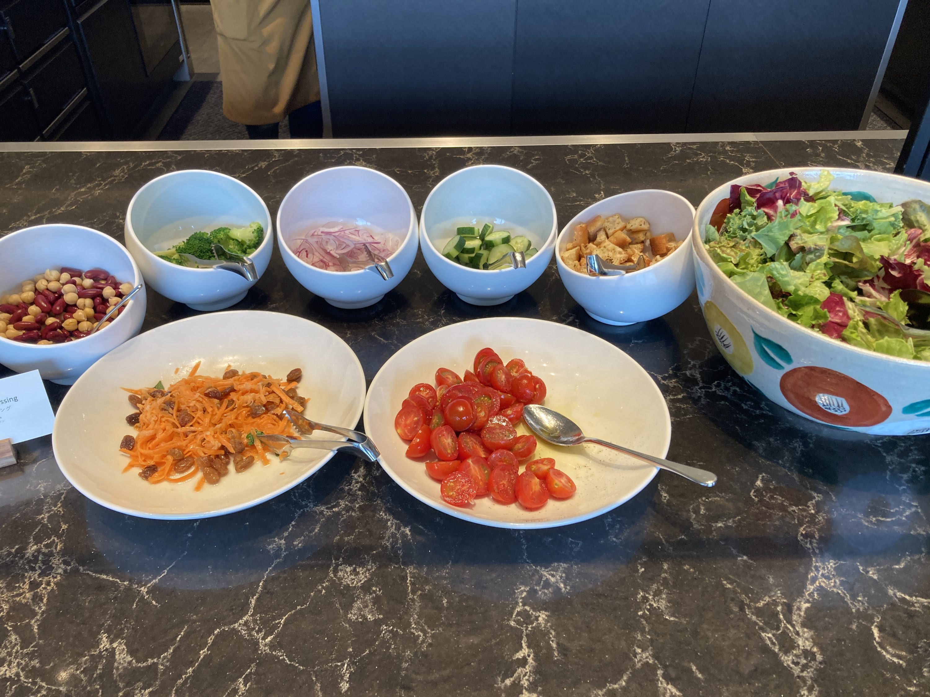Fuji Speedway Hotel breakfast salad