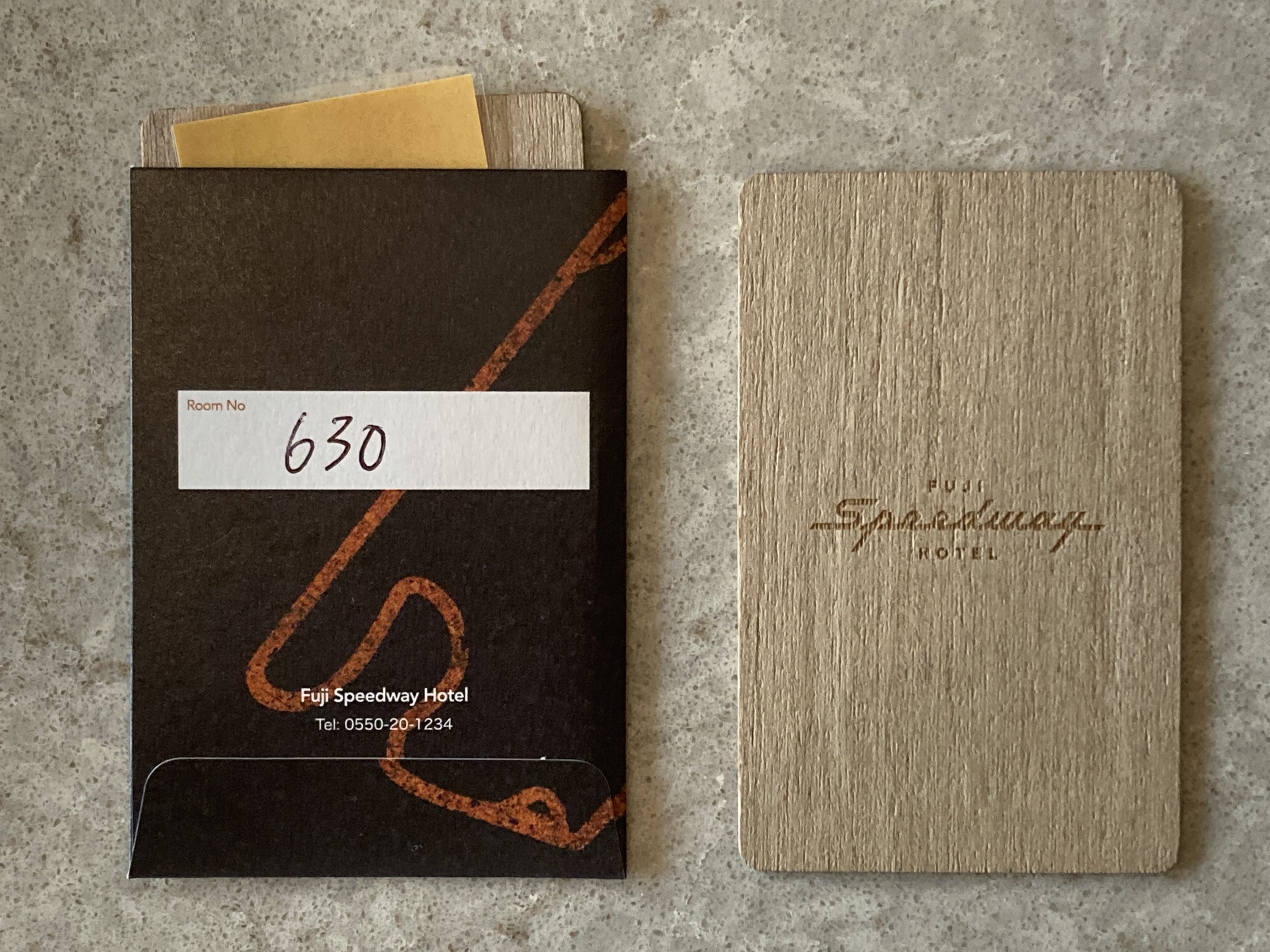 Fuji Speedway Hotel room key