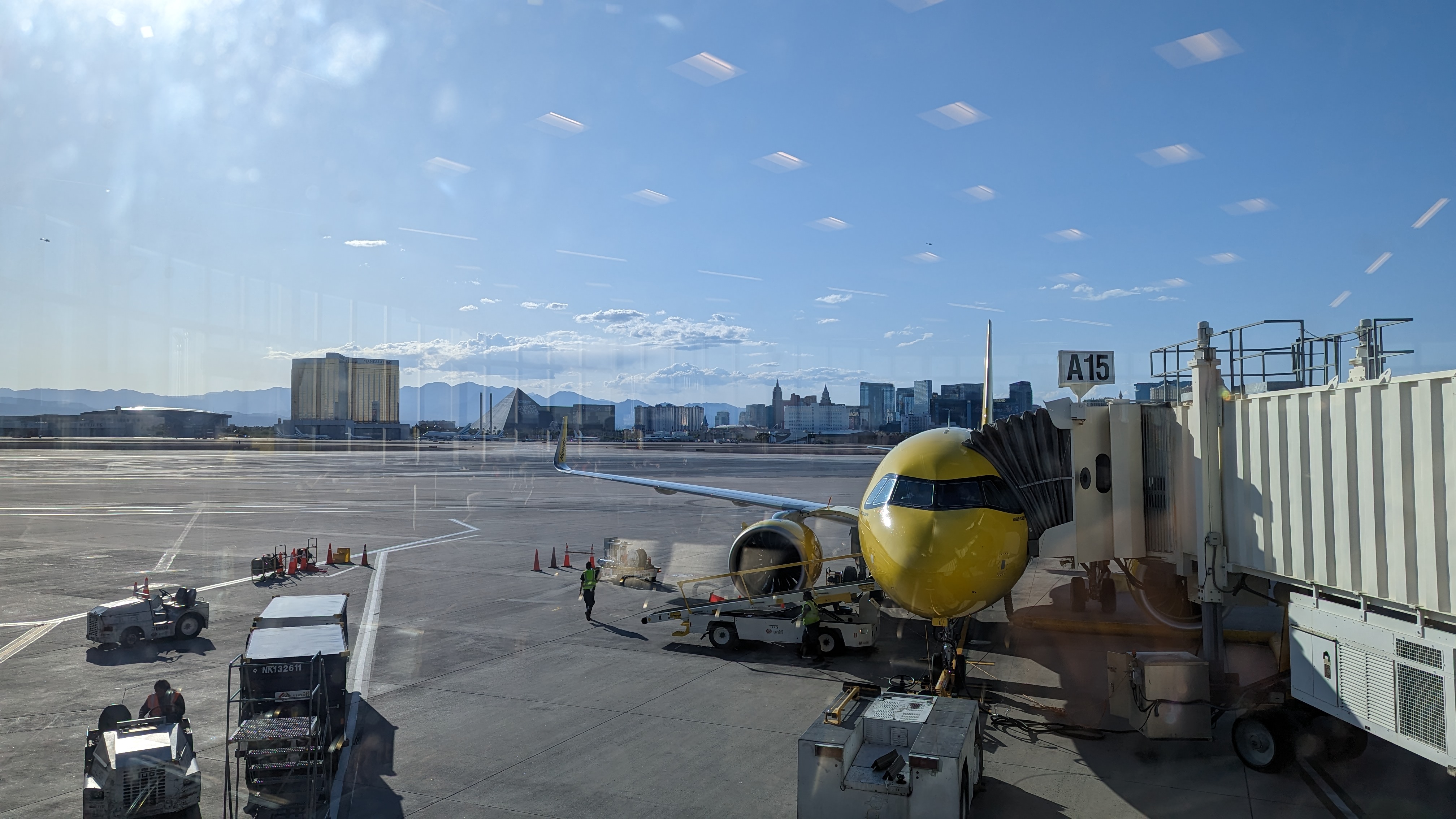 Harry Reid International Airport LAS Las Vegas A gates tarmac view Harry Reid International Airport LAS Las Vegas A gates tarmac view
