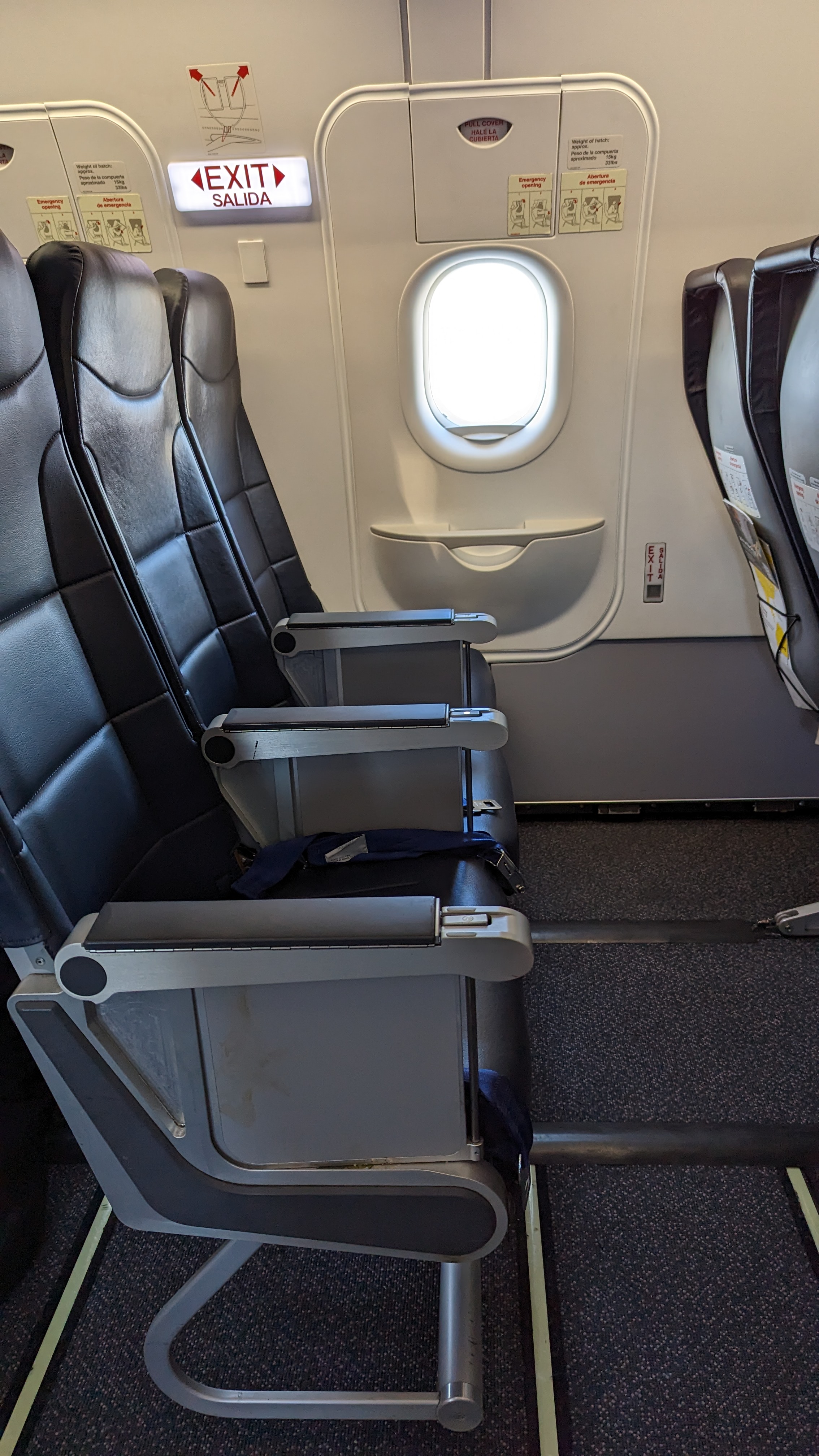 Harry Reid International Airport LAS Las Vegas boarding Spirit Airlines exit row seats Harry Reid International Airport LAS Las Vegas boarding Spirit Airlines exit row seats