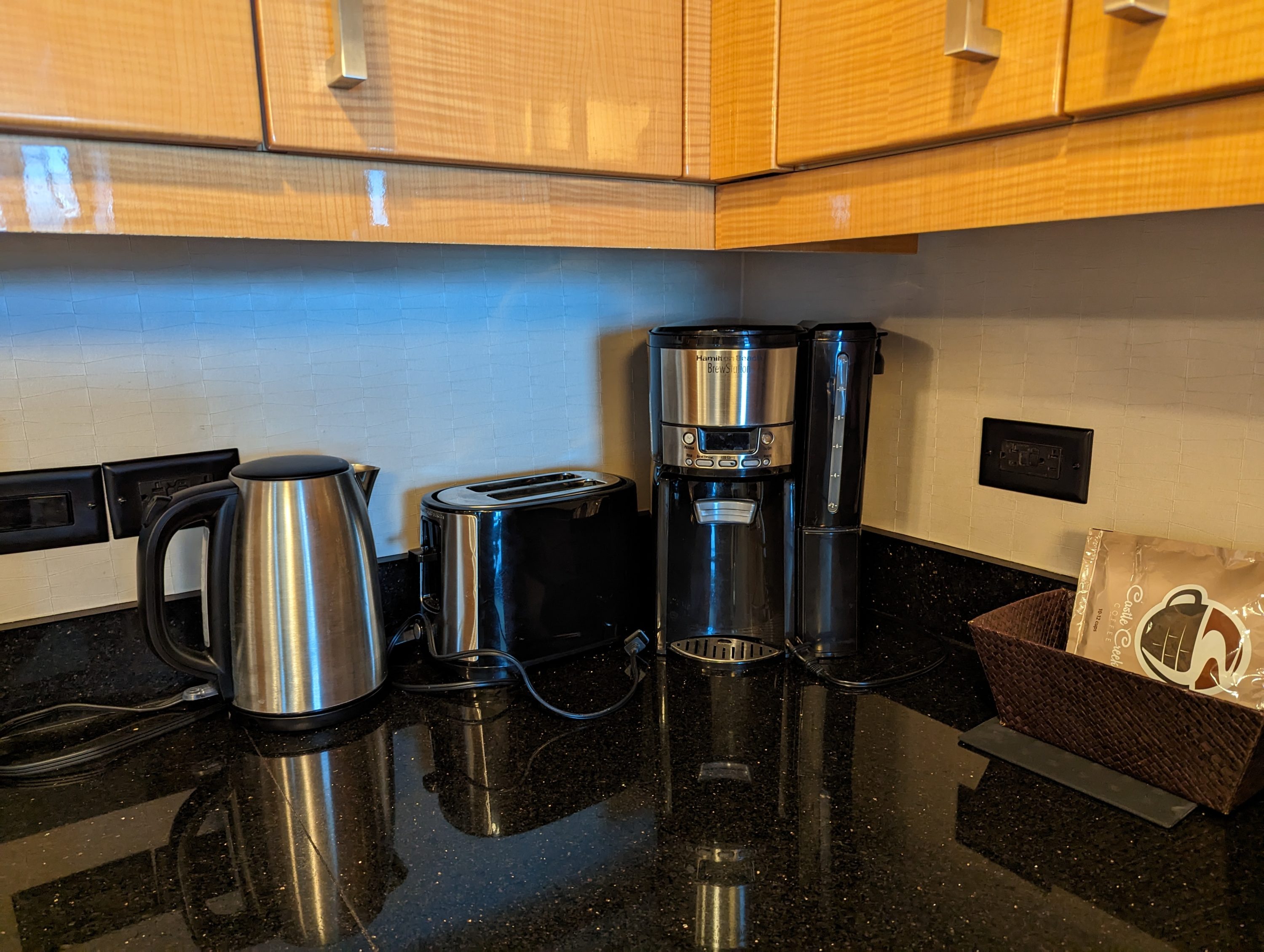 Hilton Grand Vacations Elara Las Vegas kitchen coffee