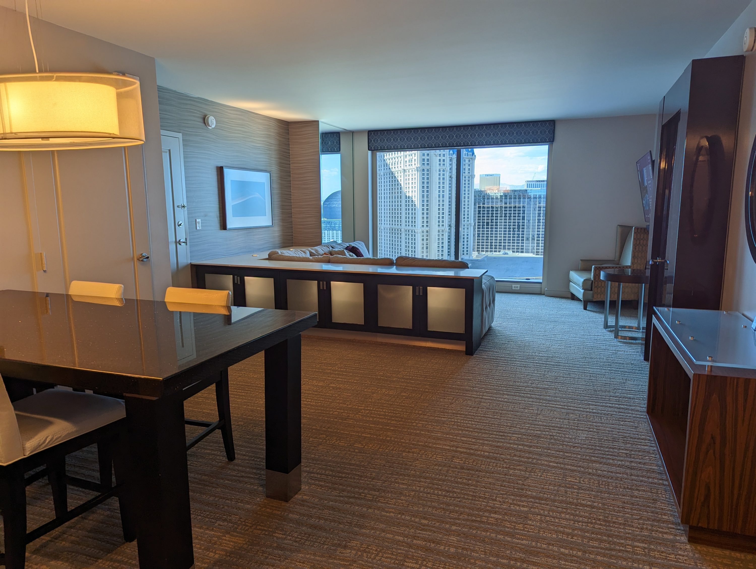 Hilton Grand Vacations Elara Las Vegas living room view