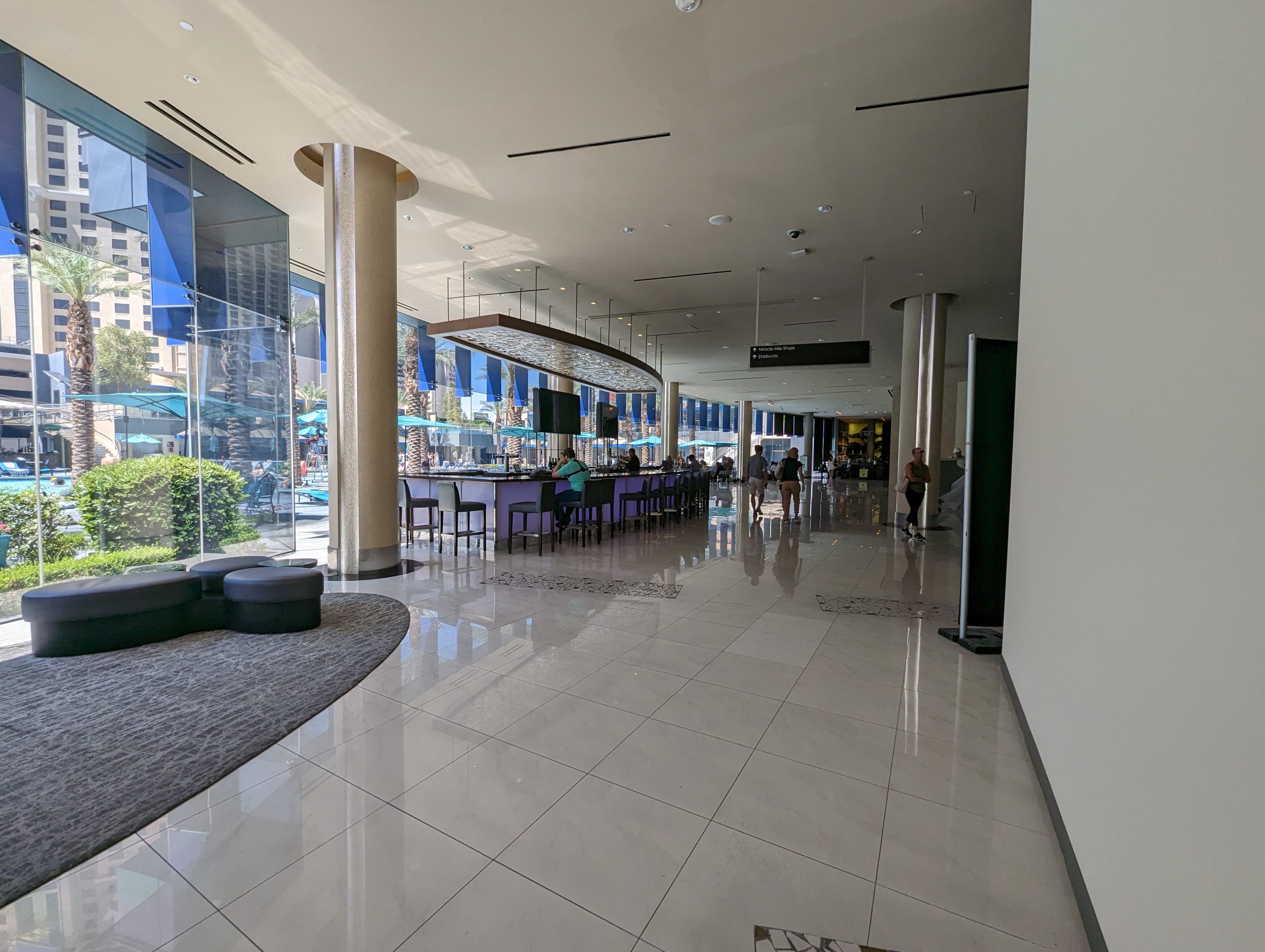 Hilton Grand Vacations Elara Las Vegas lobby bar