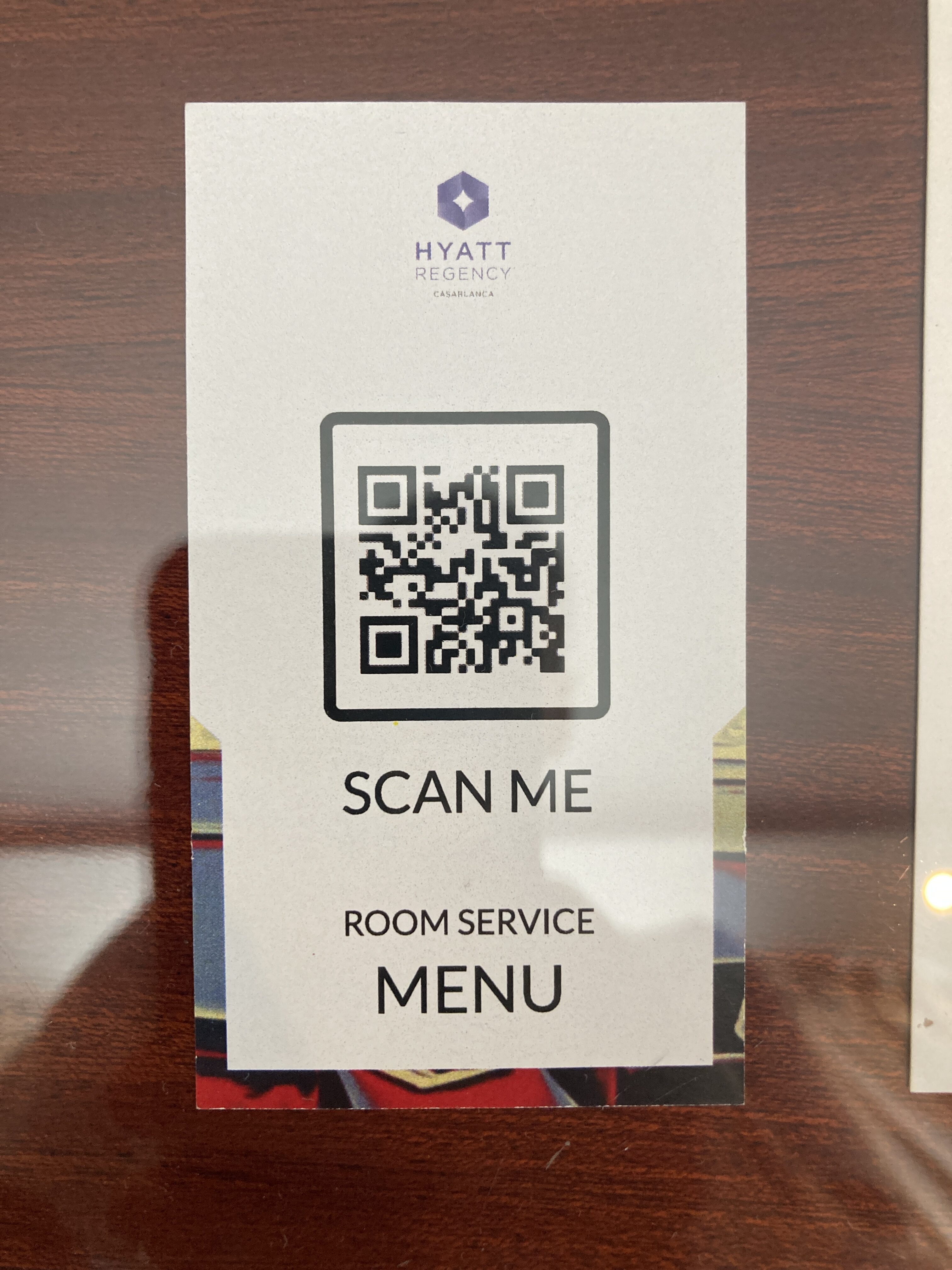 Hyatt Regency Casablanca QR code room service Hyatt Regency Casablanca QR code room service