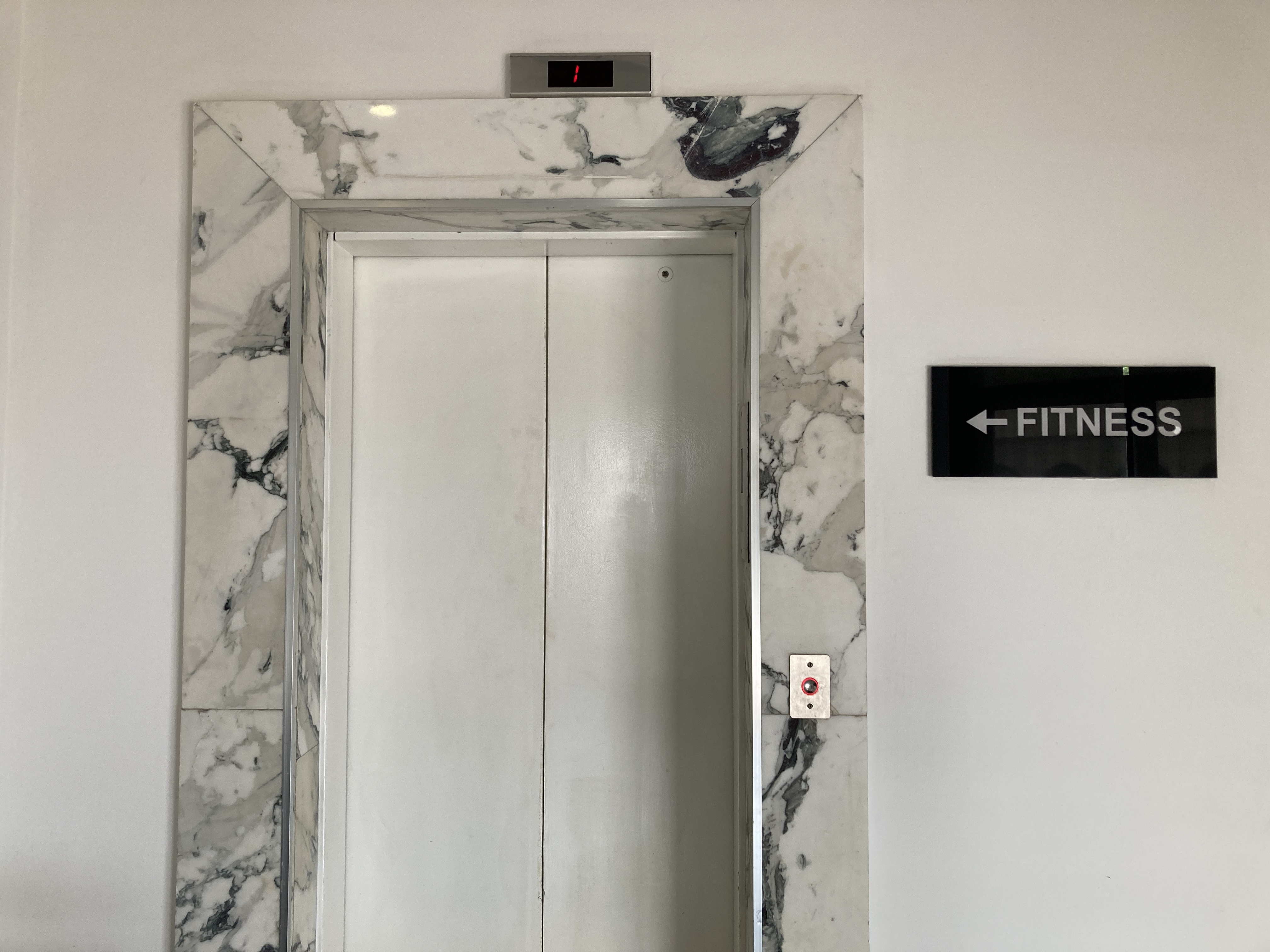 Hyatt Regency Casablanca gym elevator to gym Hyatt Regency Casablanca gym elevator to gym