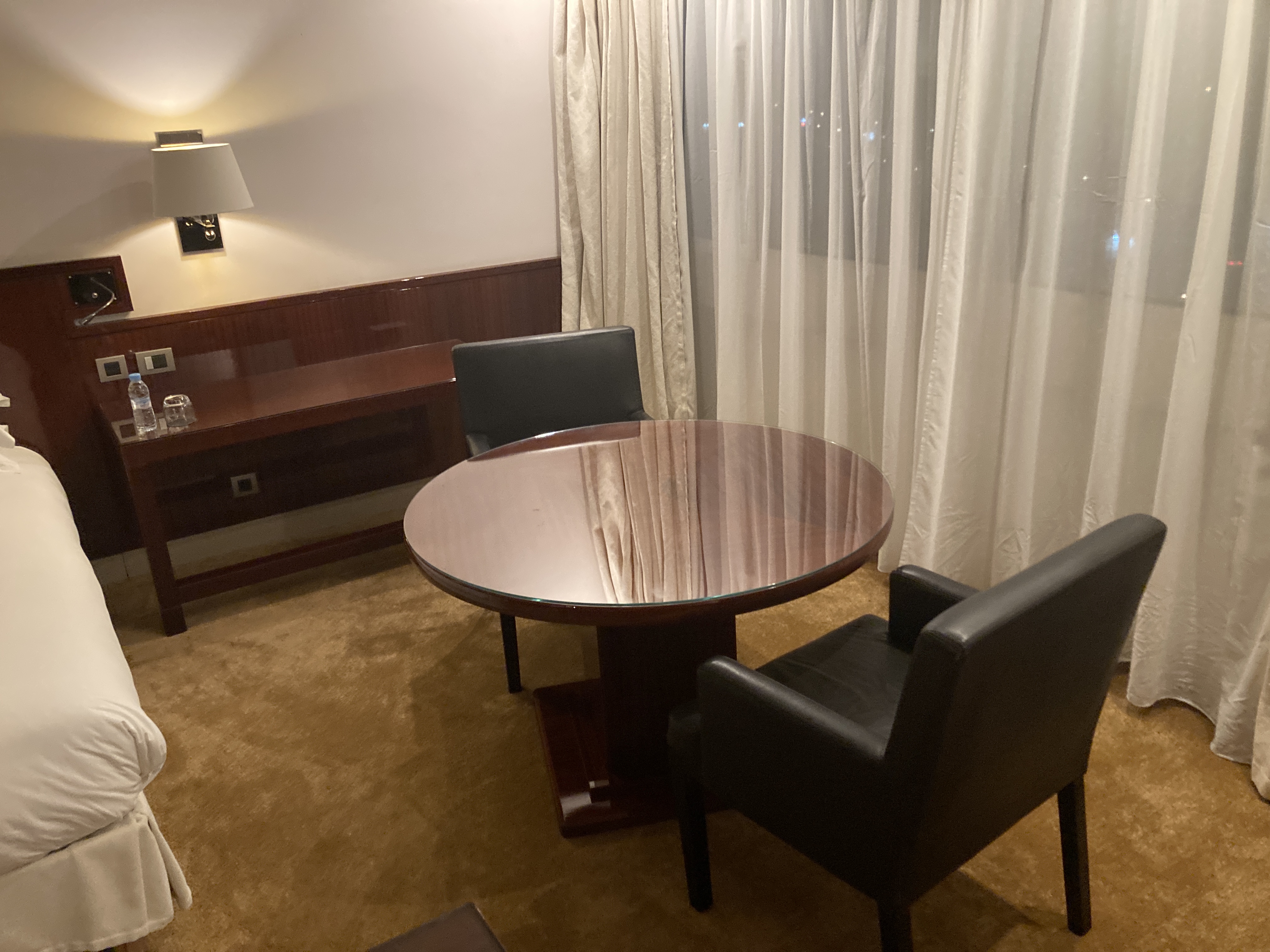 Hyatt Regency Casablanca junior suite bedroom table chairs Hyatt Regency Casablanca junior suite bedroom table chairs