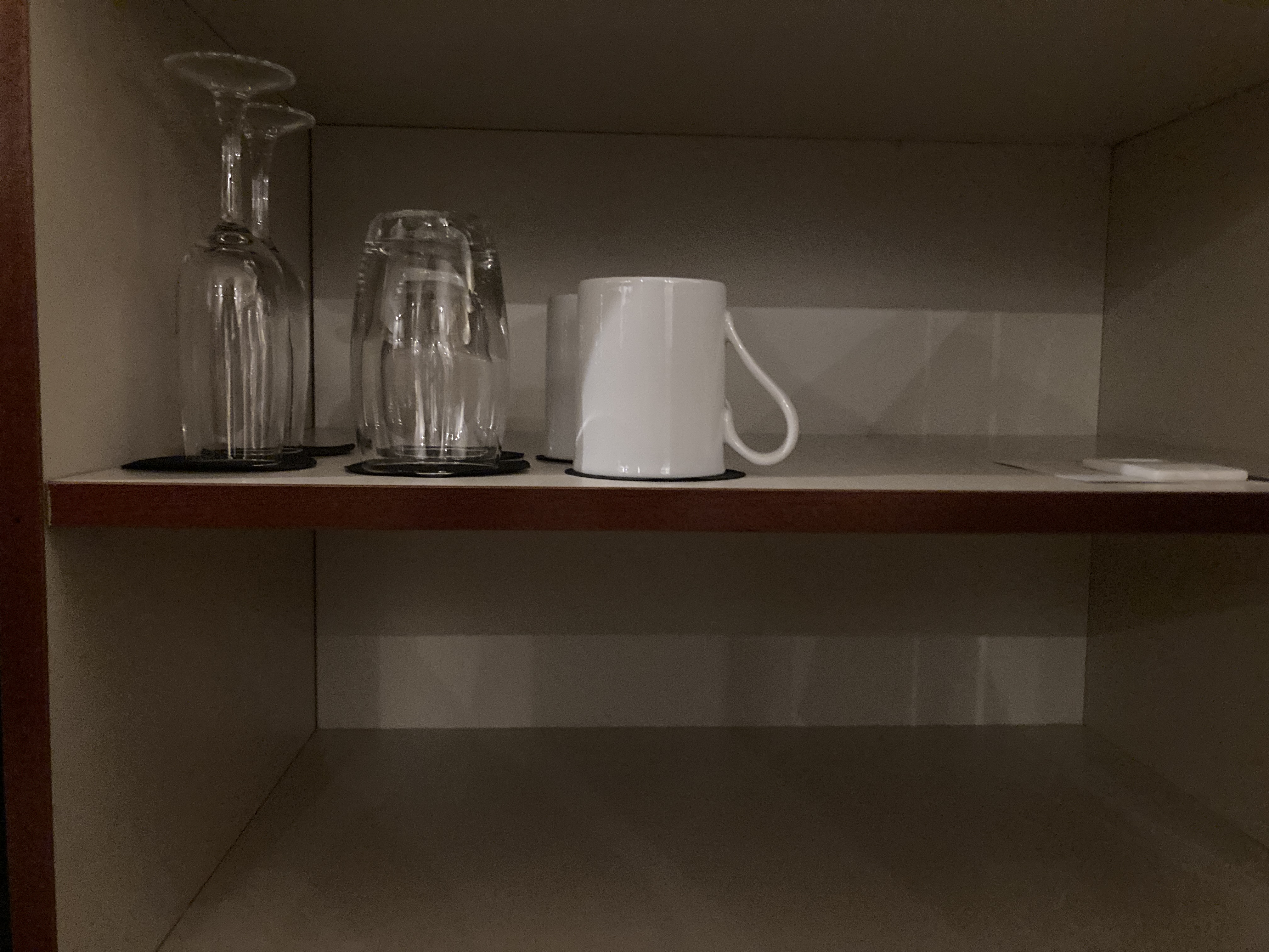Hyatt Regency Casablanca junior suite minibar glasses mugs Hyatt Regency Casablanca junior suite minibar glasses mugs