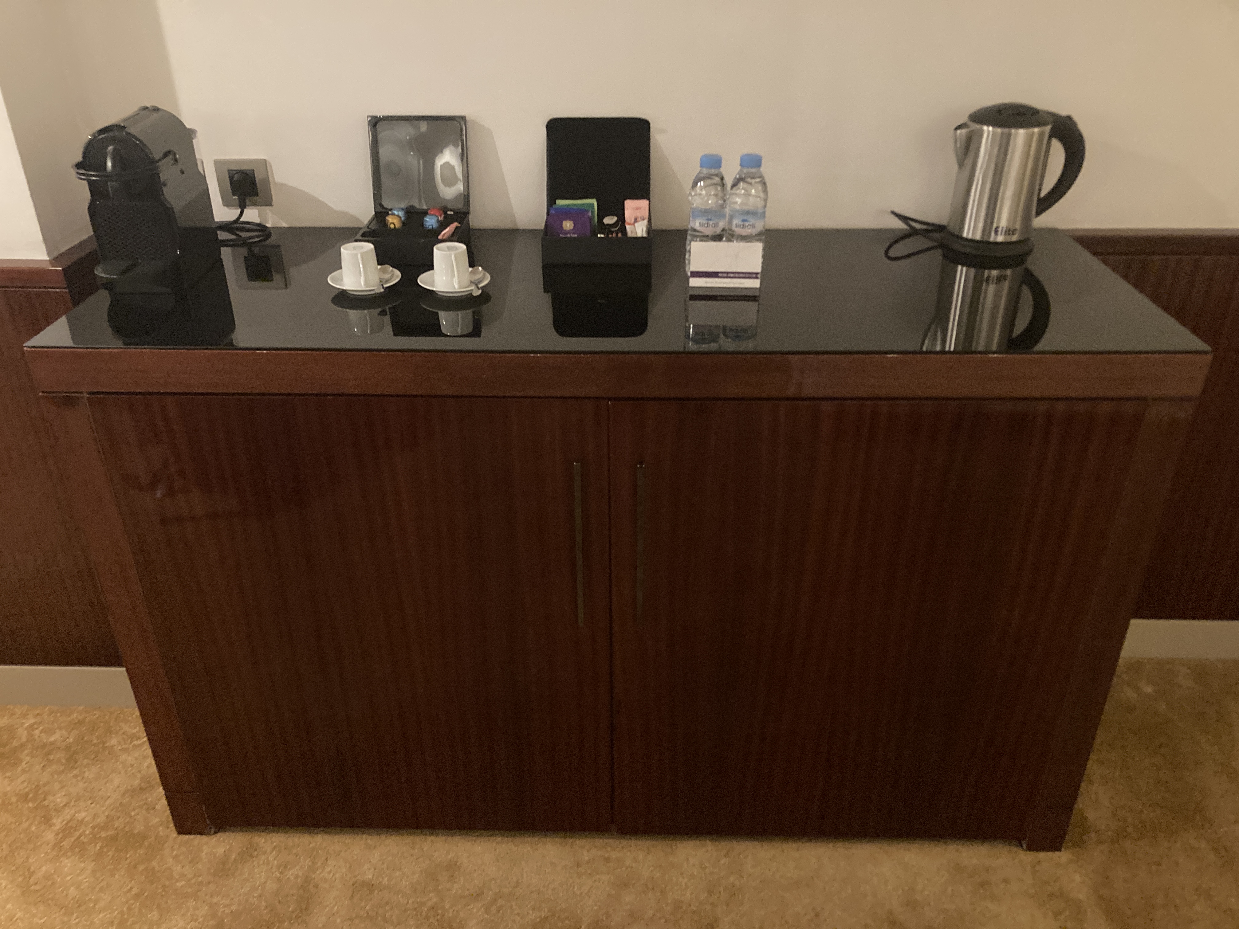 Hyatt Regency Casablanca junior suite minibar Hyatt Regency Casablanca junior suite minibar