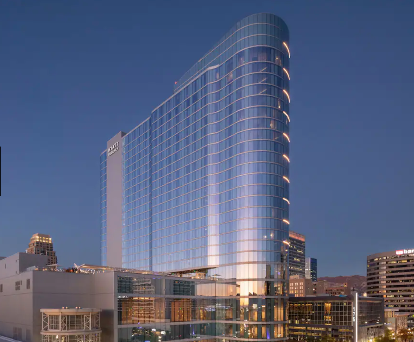 Hyatt Regency Salt Lake City exterior Hyatt Regency Salt Lake City exterior