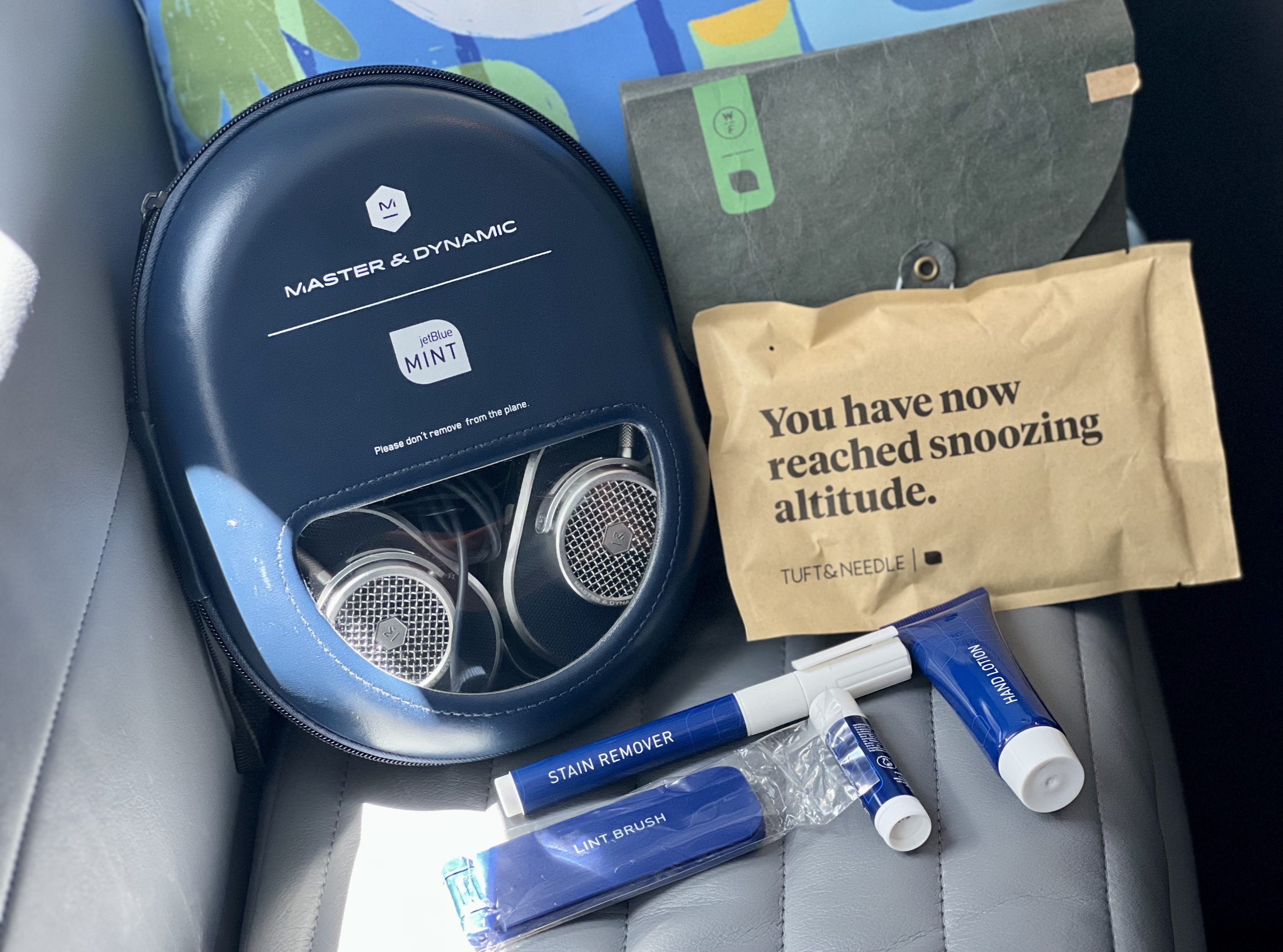 JetBlue Mint Studio Airbus A321LR amenity collection