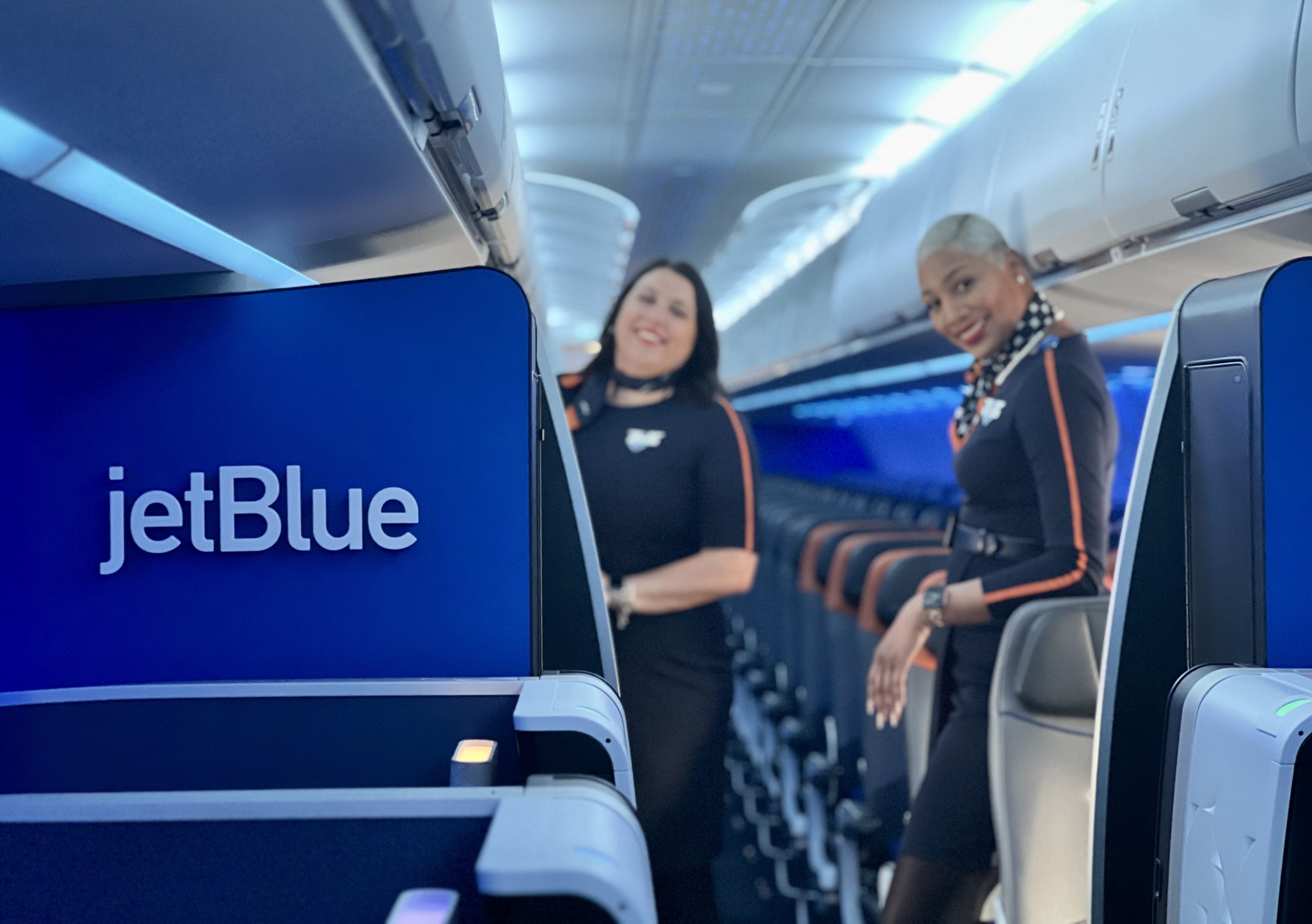 JetBlue Mint Studio Airbus A321LR cabin divider