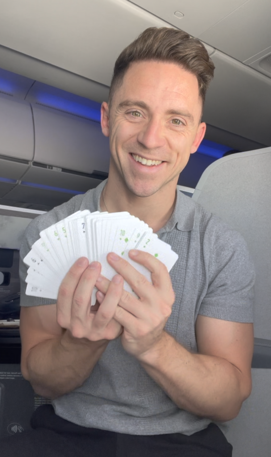 JetBlue Mint playing cards