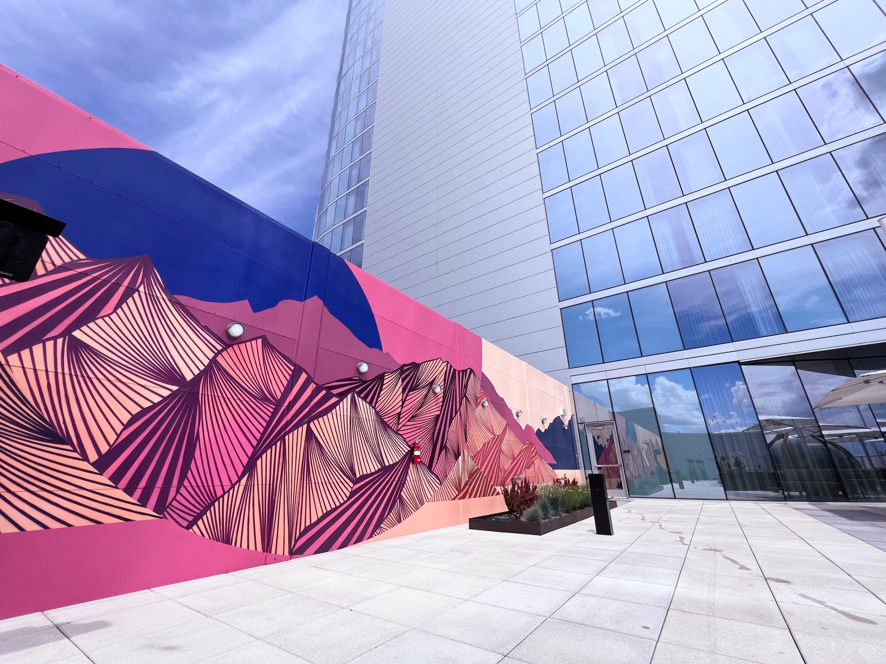 Outdoor mural at Hyatt Regency Salt Lake City Outdoor mural at Hyatt Regency Salt Lake City