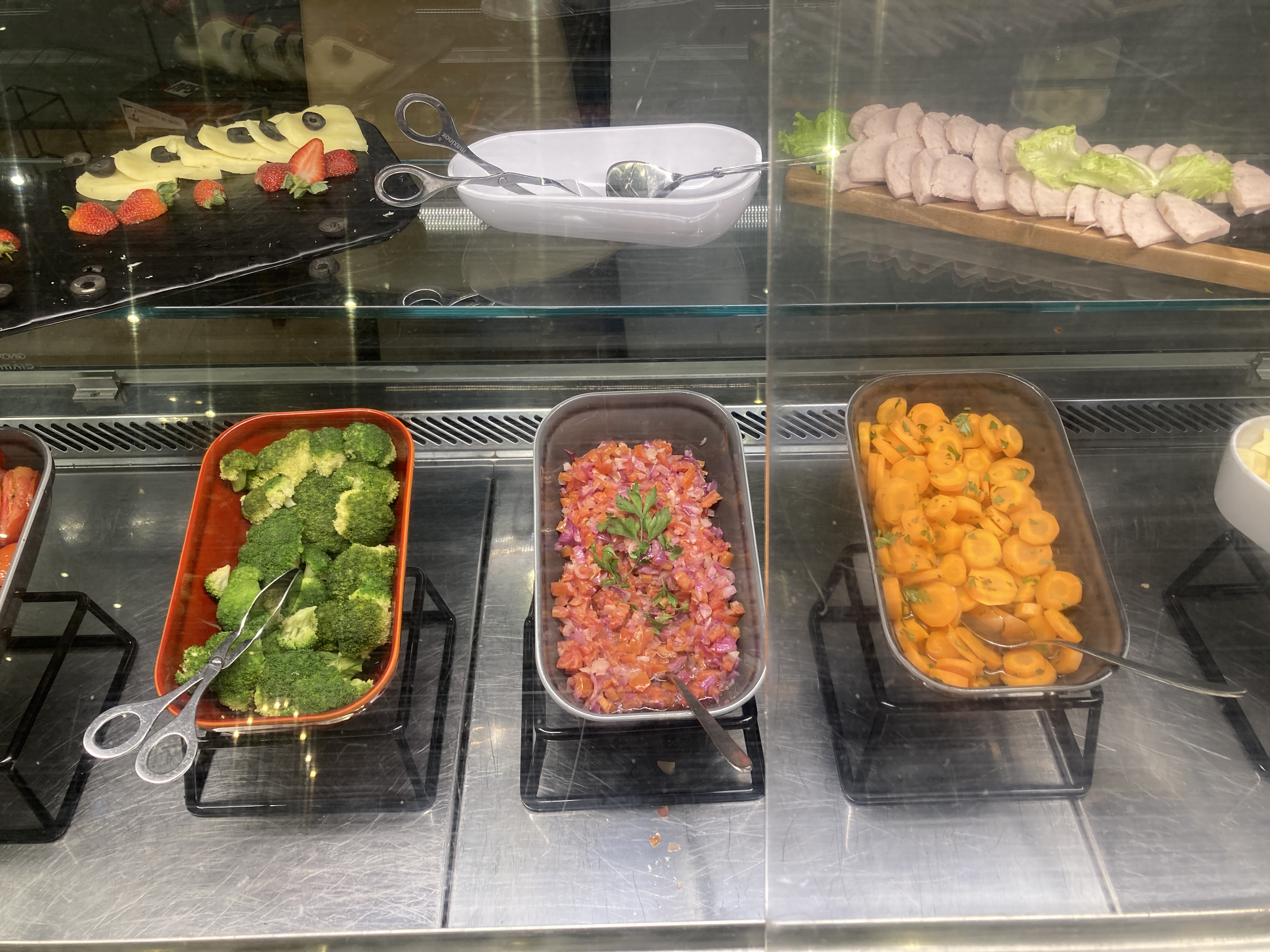 Plaza Premium Lounge Addis Ababa ADD cold cuts salad