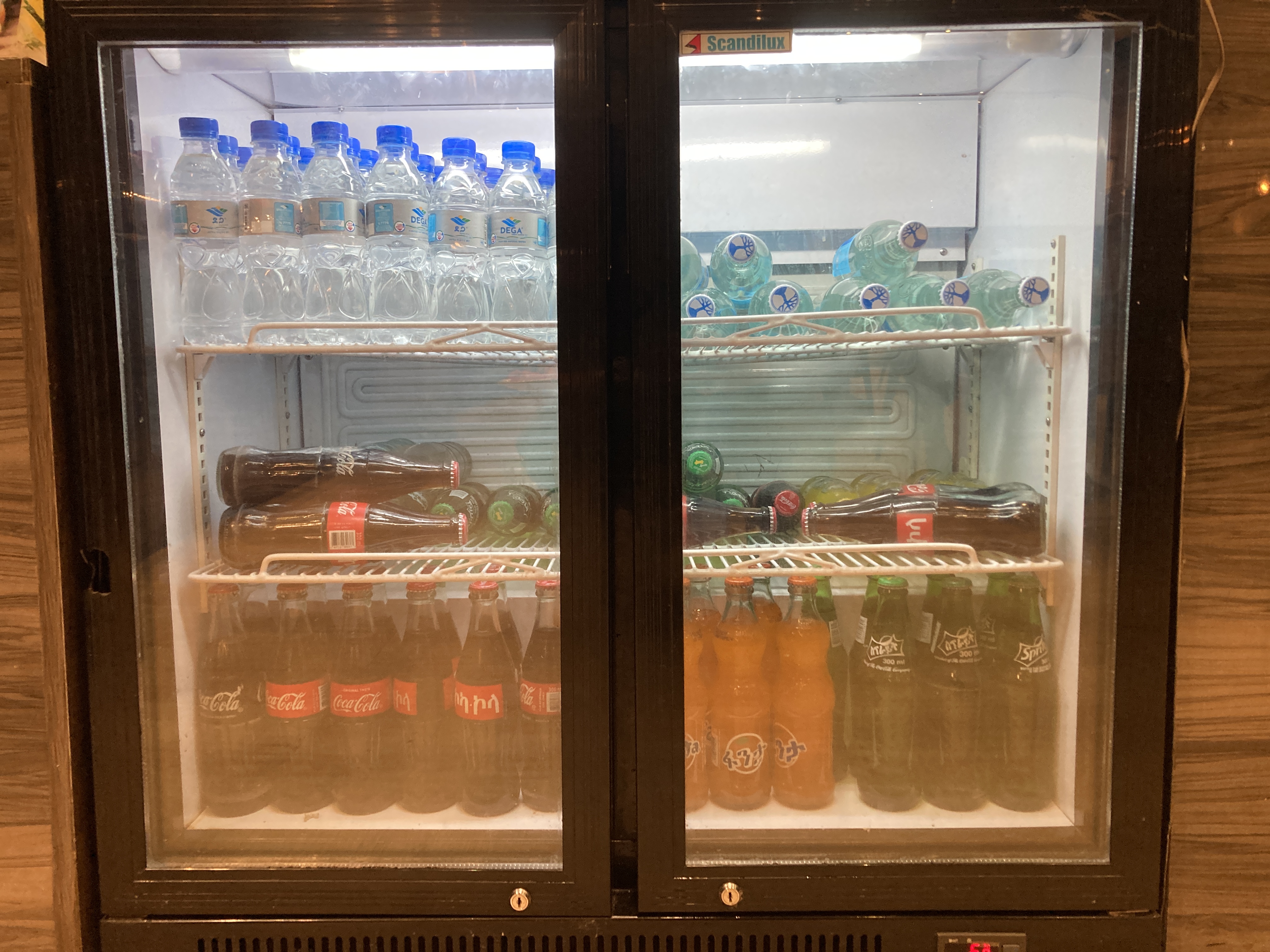 Plaza Premium Lounge Addis Ababa ADD drinks in fridge