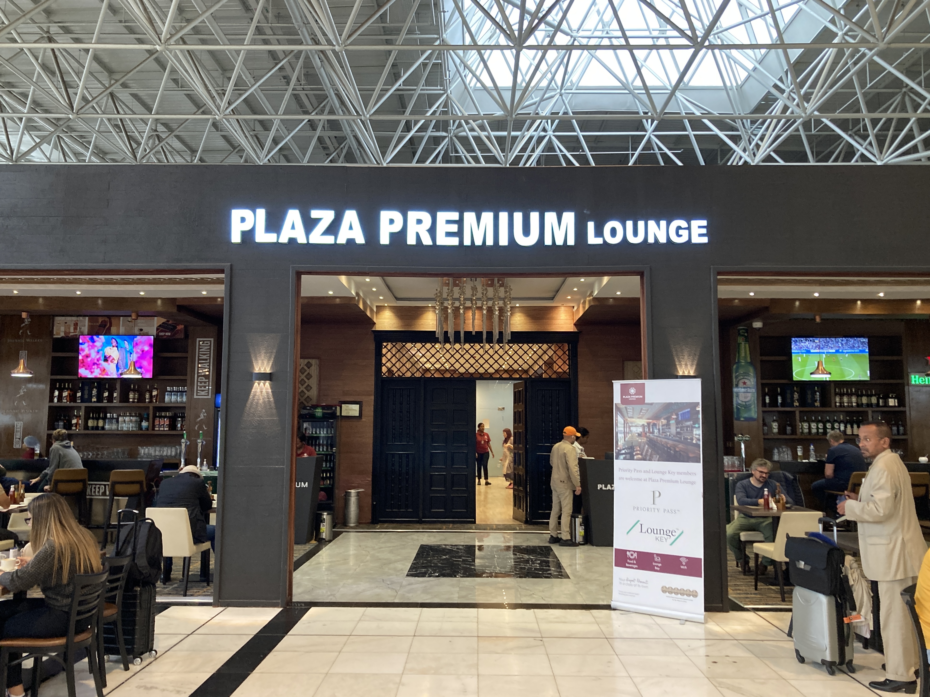 Plaza Premium Lounge Addis Ababa ADD front sign Plaza Premium Lounge Addis Ababa ADD front sign