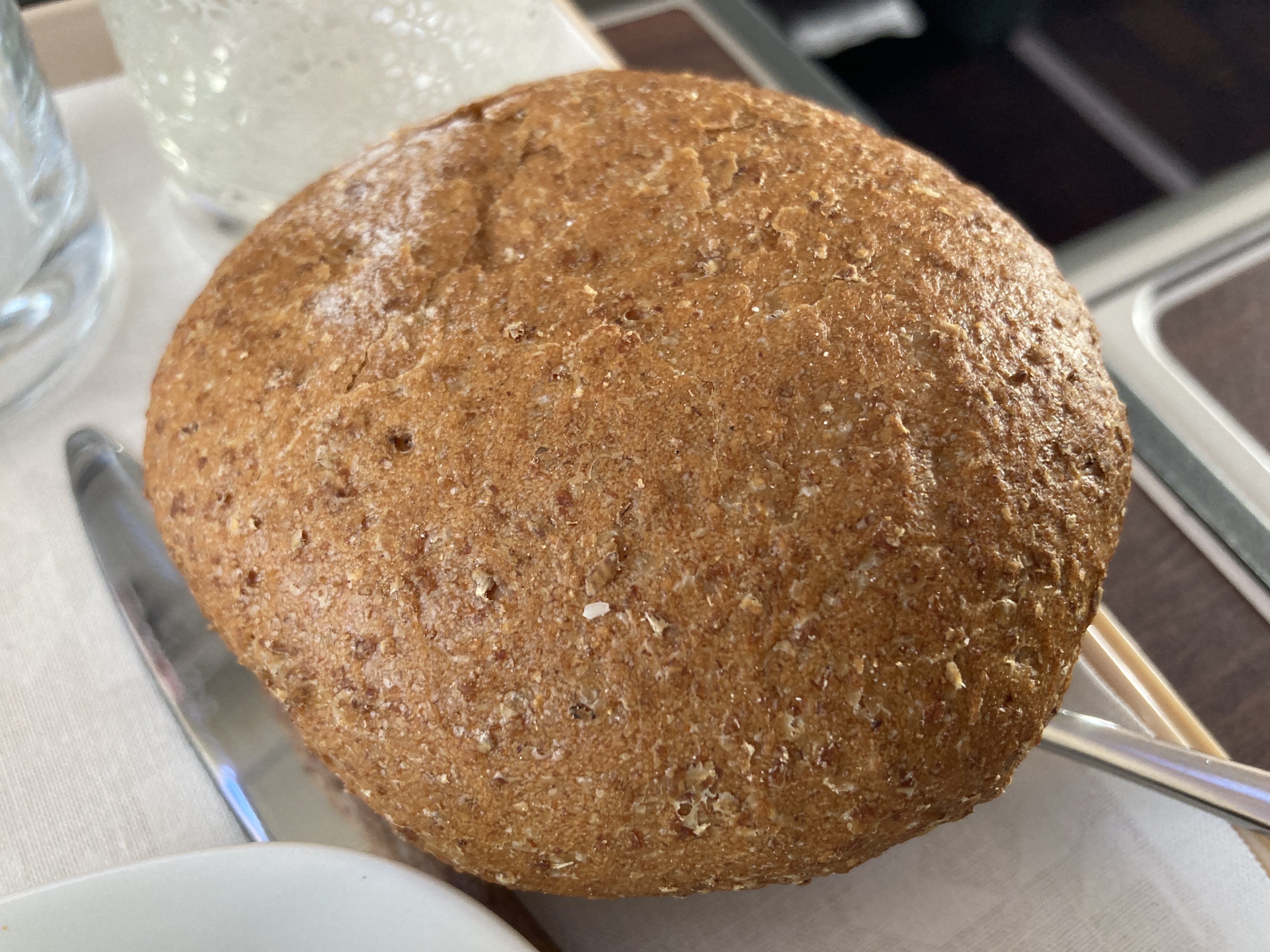 Royal Air Maroc Boeing 737 MAX 8 business class LHR CMN bread Royal Air Maroc Boeing 737 MAX 8 business class LHR CMN bread