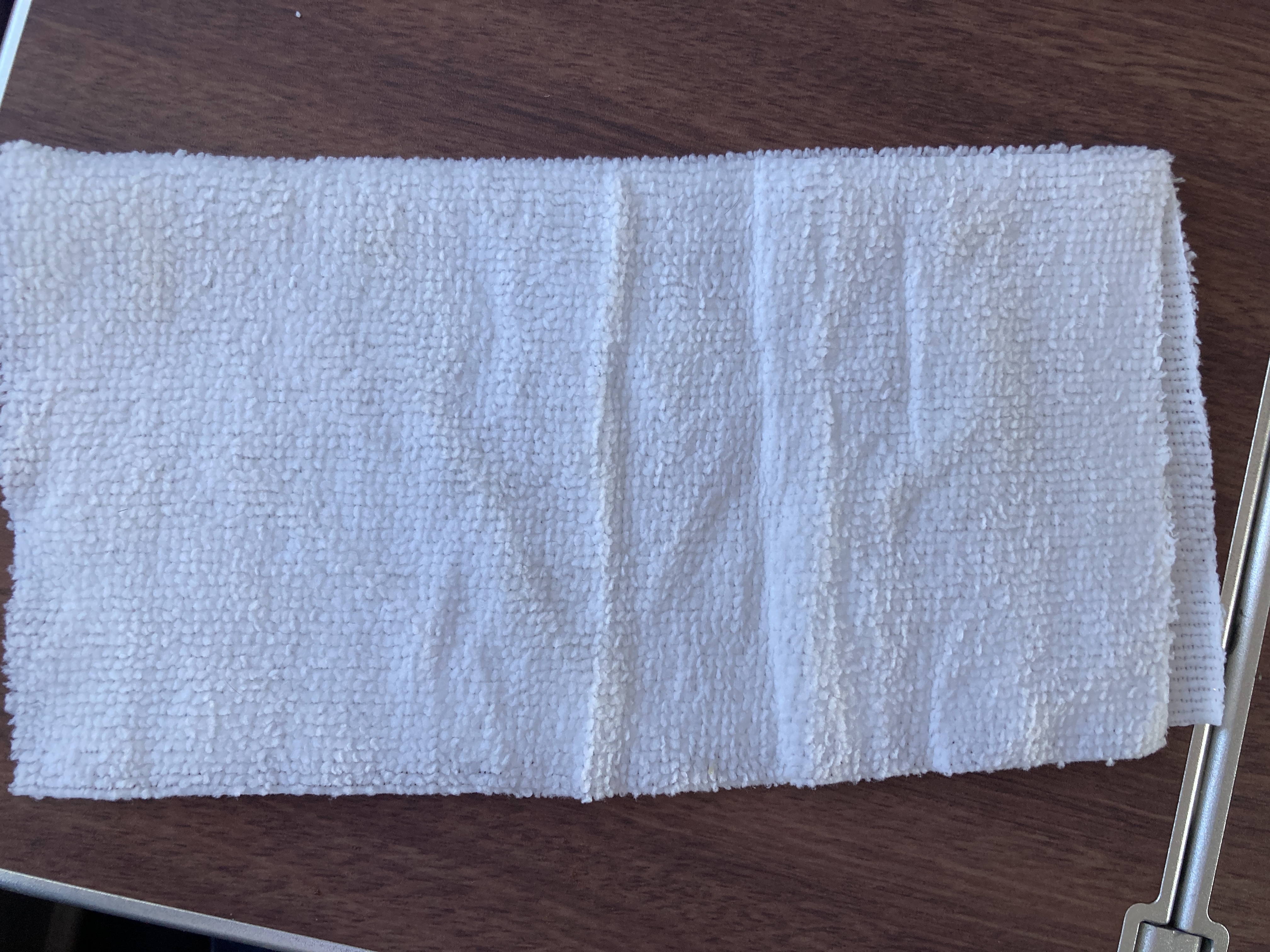Royal Air Maroc Boeing 737 MAX 8 business class LHR CMN wet towelette open Royal Air Maroc Boeing 737 MAX 8 business class LHR CMN wet towelette open