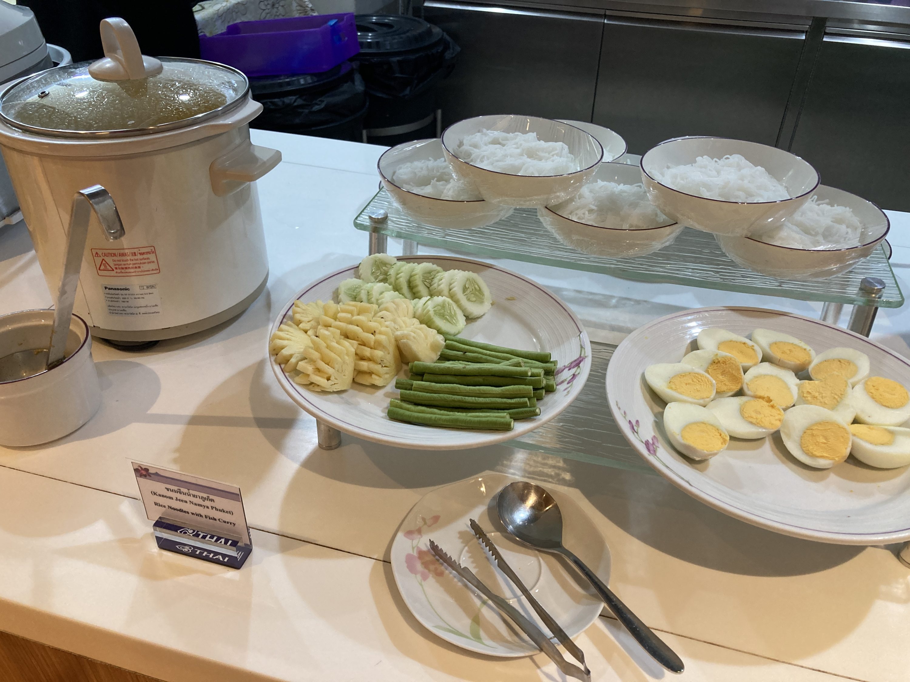Royal Orchid Lounge HKT Domestic rice noodles fish curry