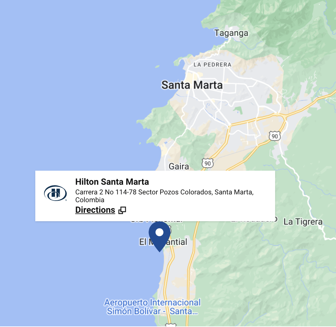 Hilton Santa Marta Map Hilton Santa Marta Map