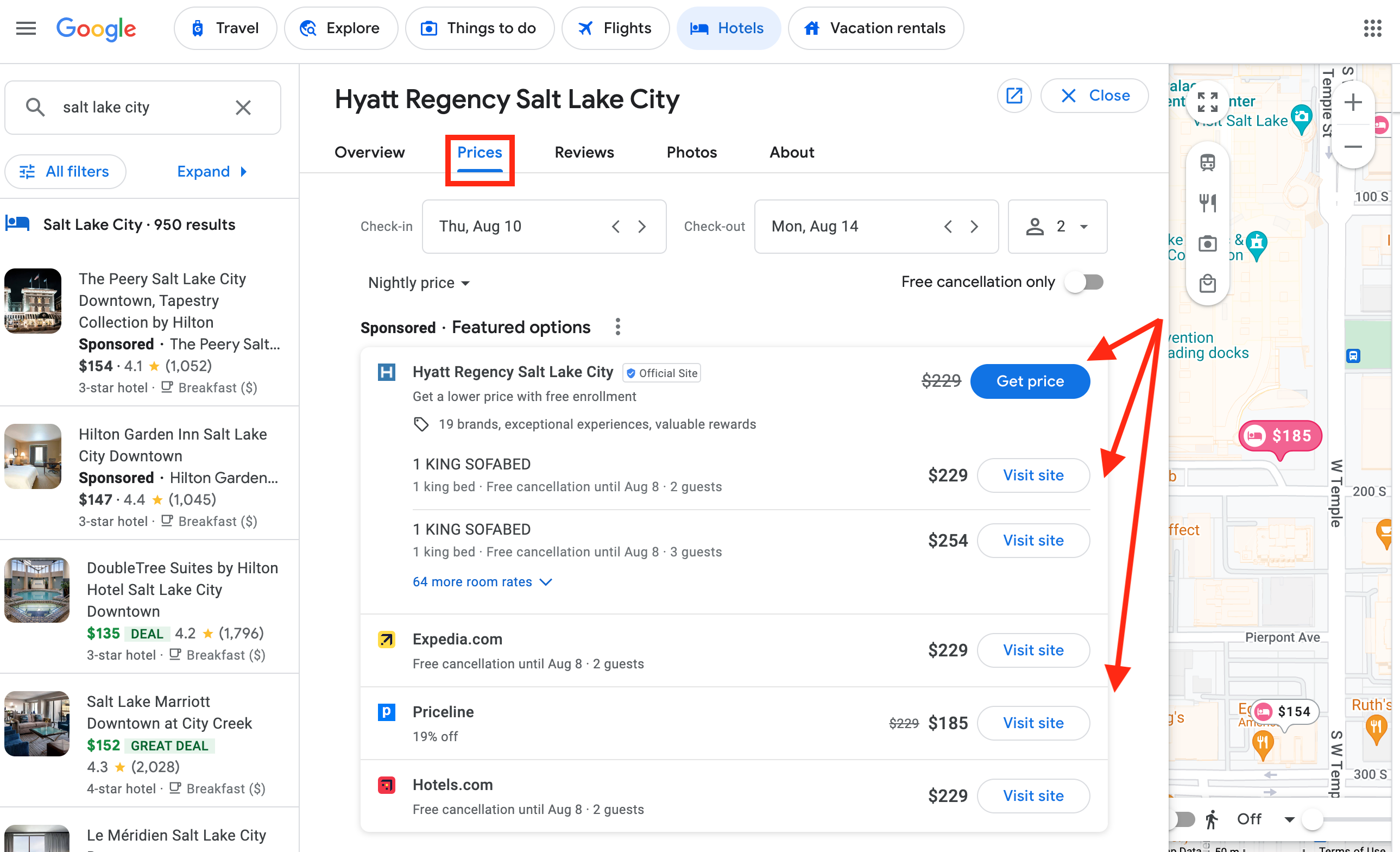 Search by price on Google Hotels Search by price on Google Hotels