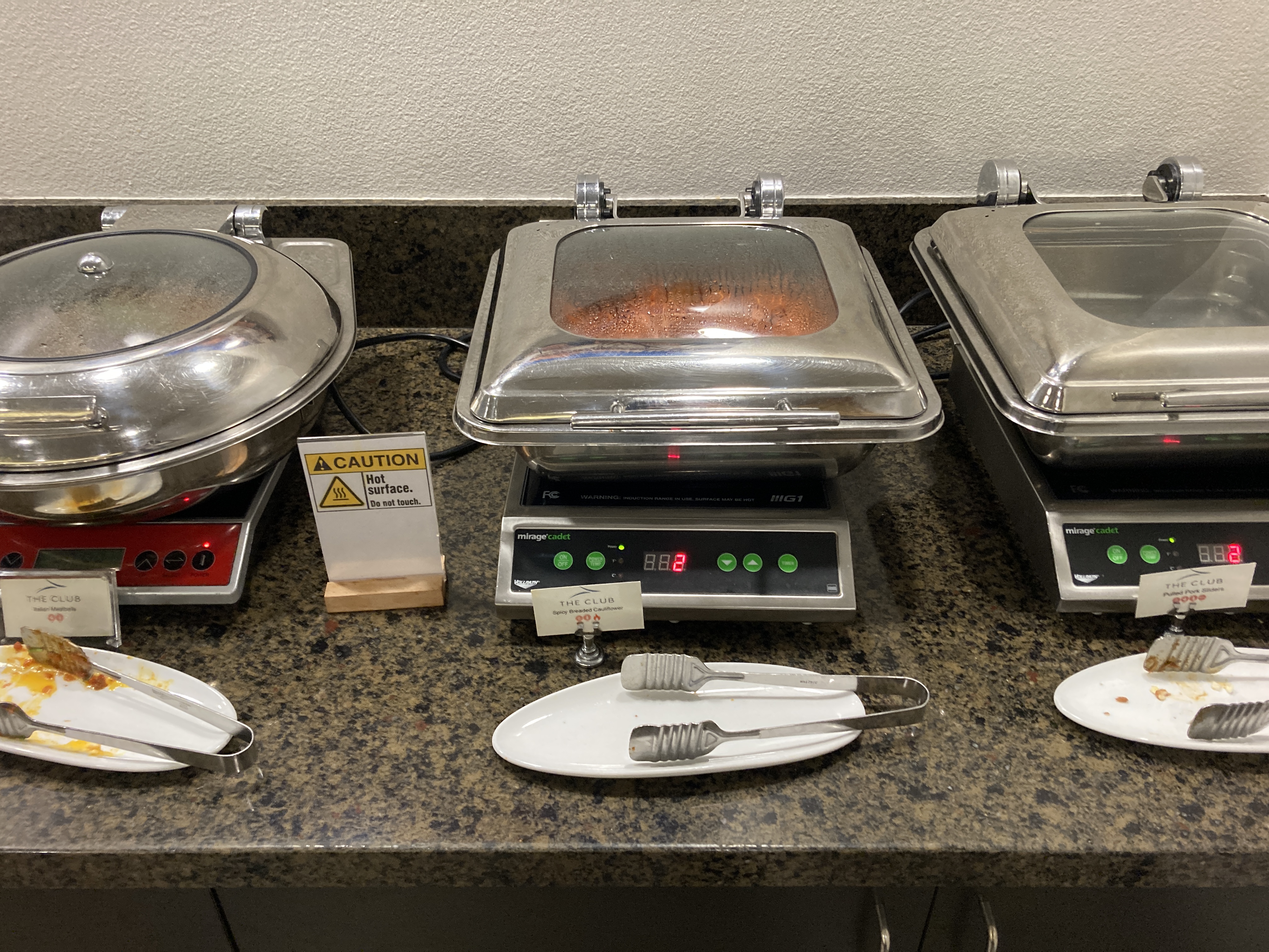 The Club LAS lounge hot dishes