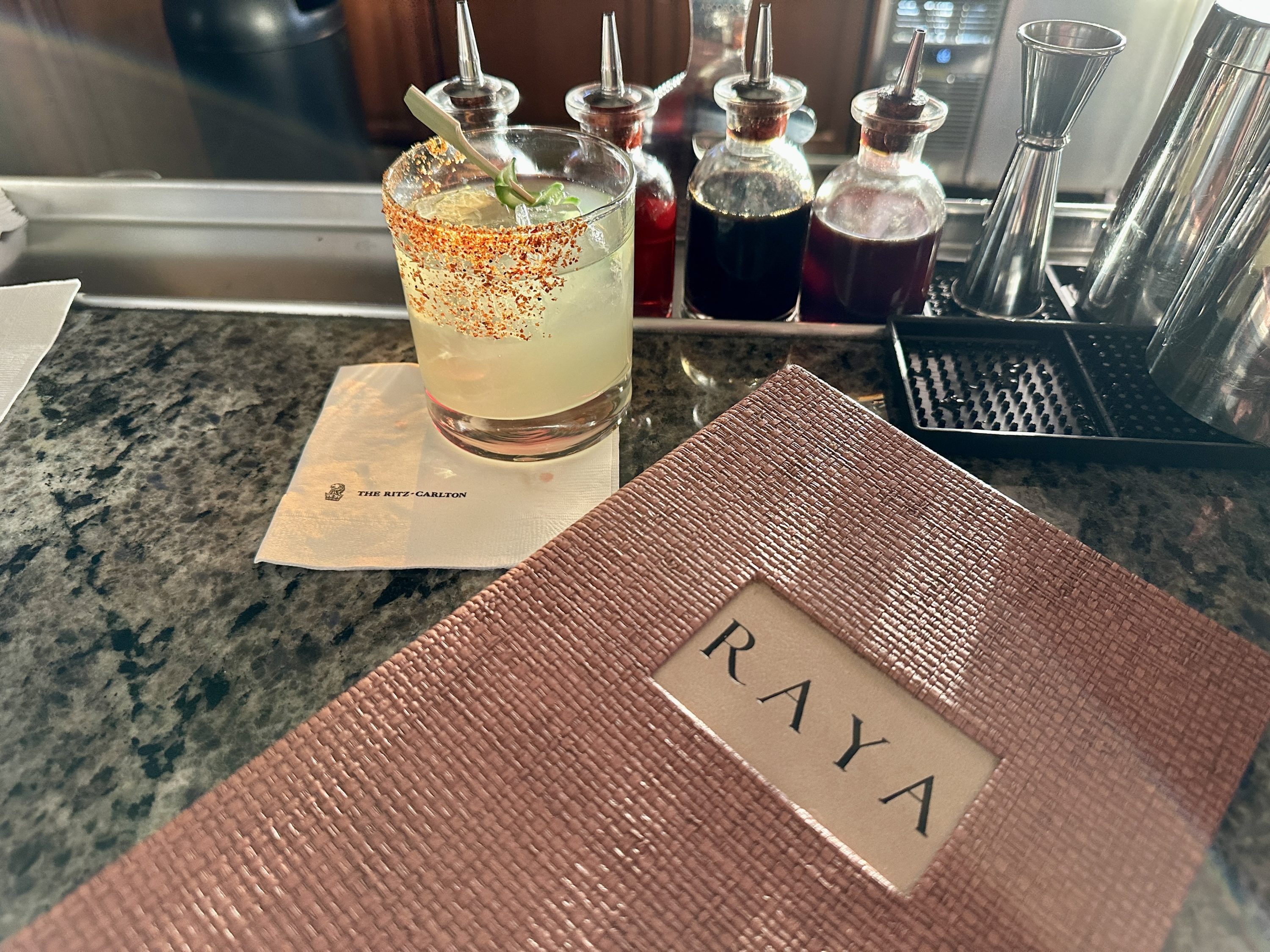 The Ritz Carlton Laguna Niguel Bar Raya Cocktail and Menu The Ritz Carlton Laguna Niguel Bar Raya Cocktail and Menu
