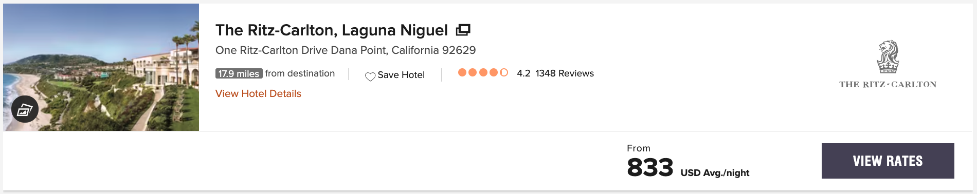 The Ritz Carlton Laguna Niguel Cash Rates The Ritz Carlton Laguna Niguel Cash Rates
