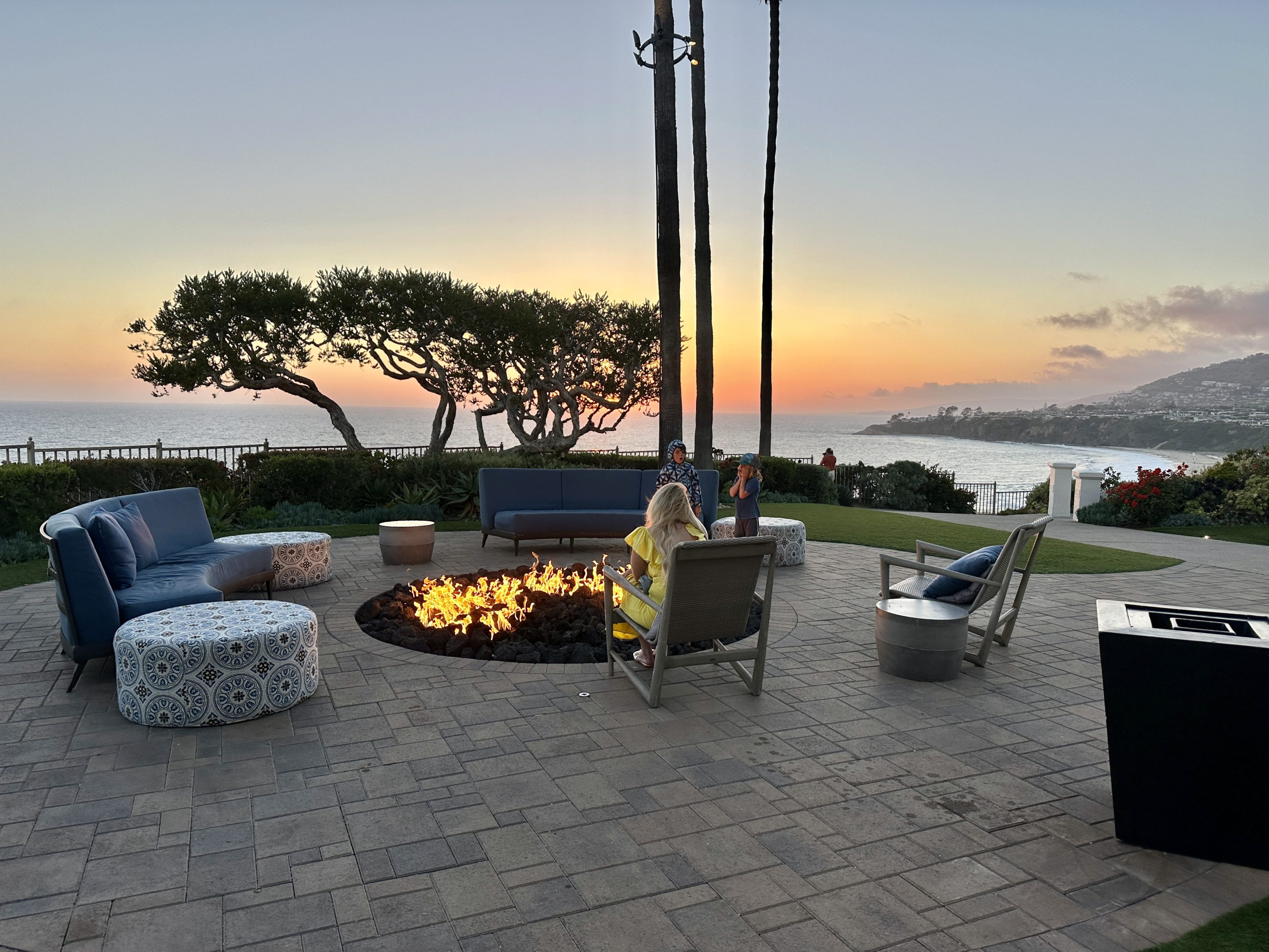 The Ritz Carlton Laguna Niguel Fire Pit and Sunset The Ritz Carlton Laguna Niguel Fire Pit and Sunset