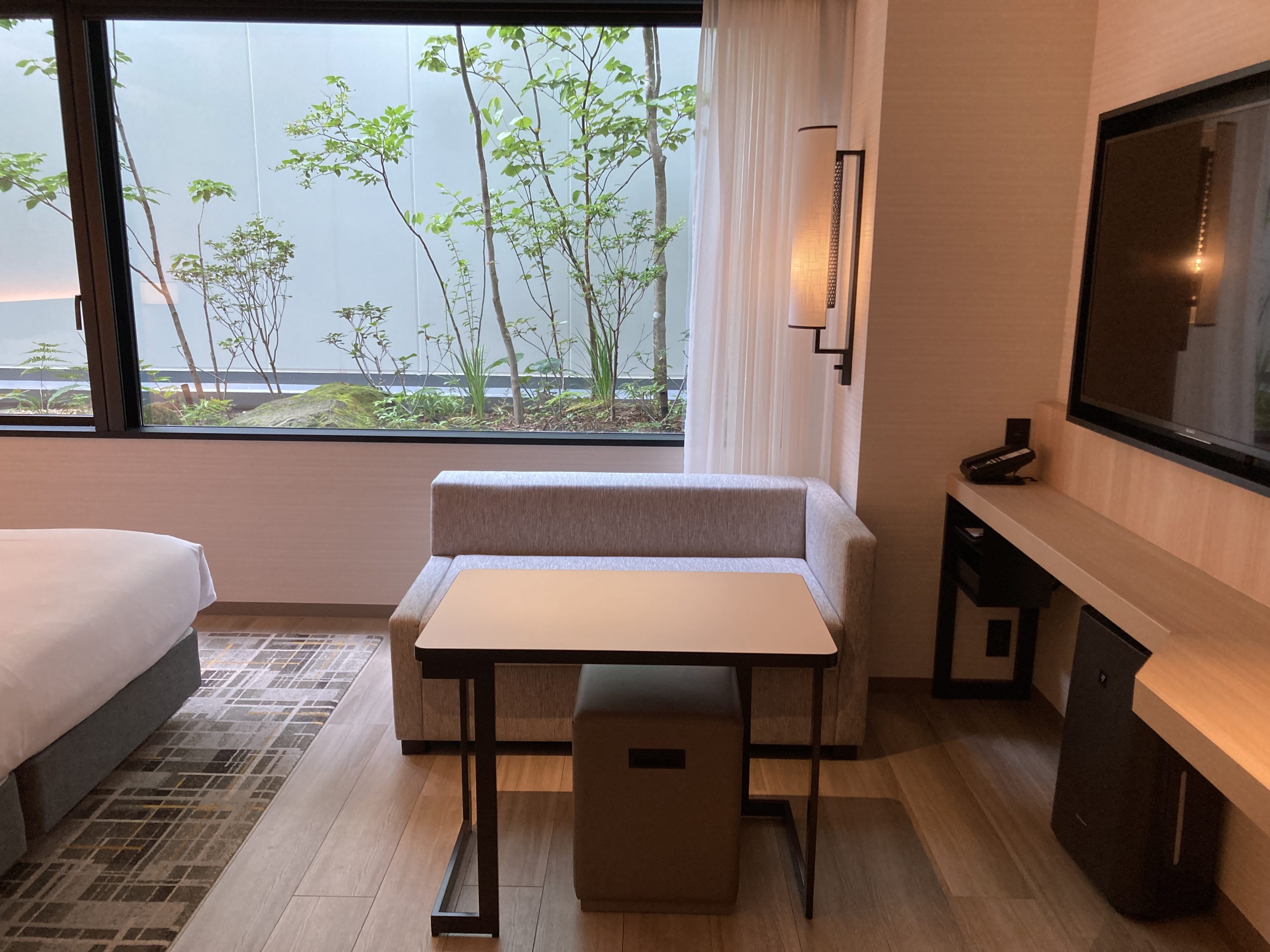 Hyatt Place Kyoto bedroom 1 king sofa and table Hyatt Place Kyoto bedroom 1 king sofa and table