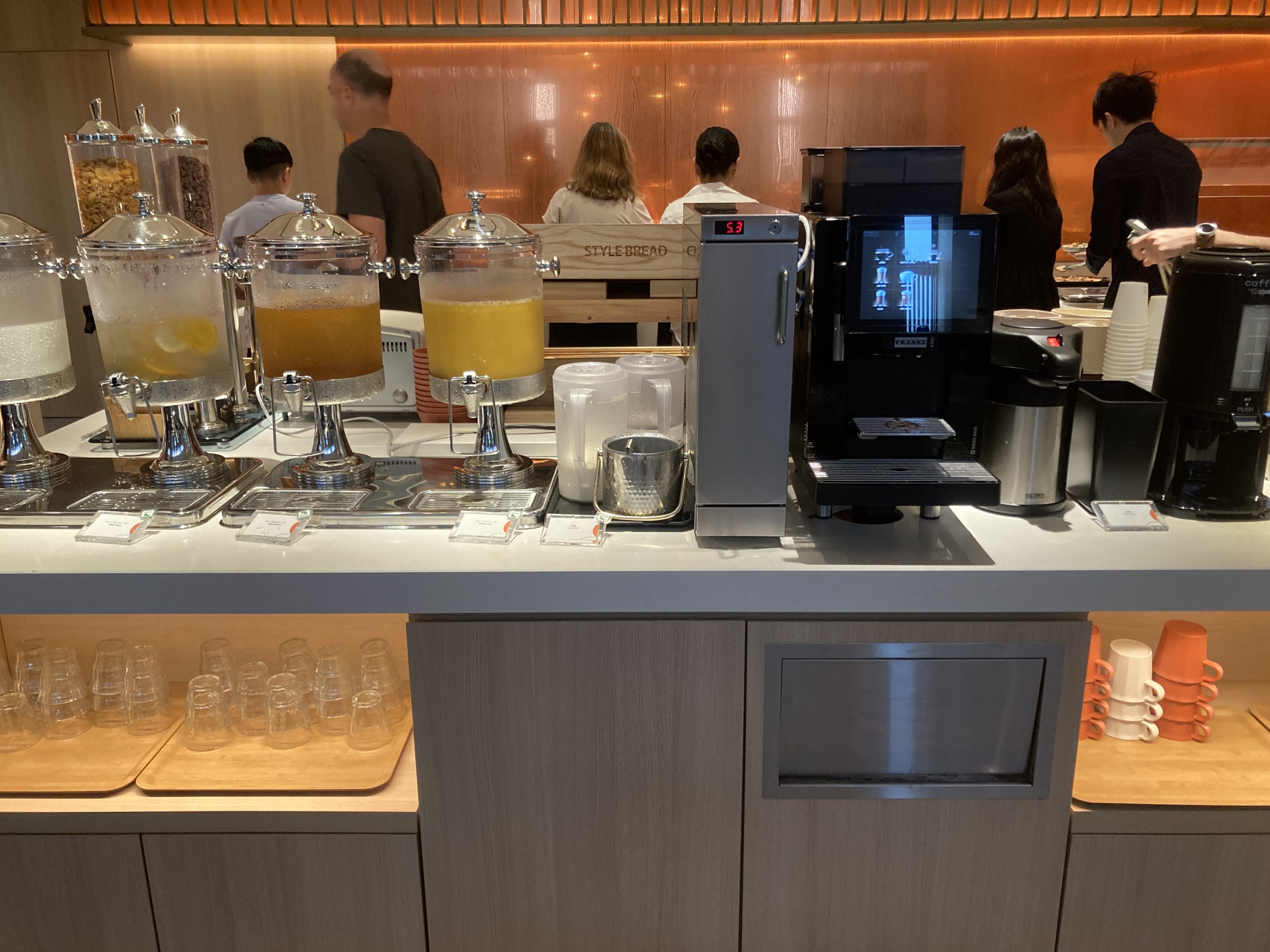 Hyatt Place Kyoto breakfast juice and coffee Hyatt Place Kyoto breakfast juice and coffee