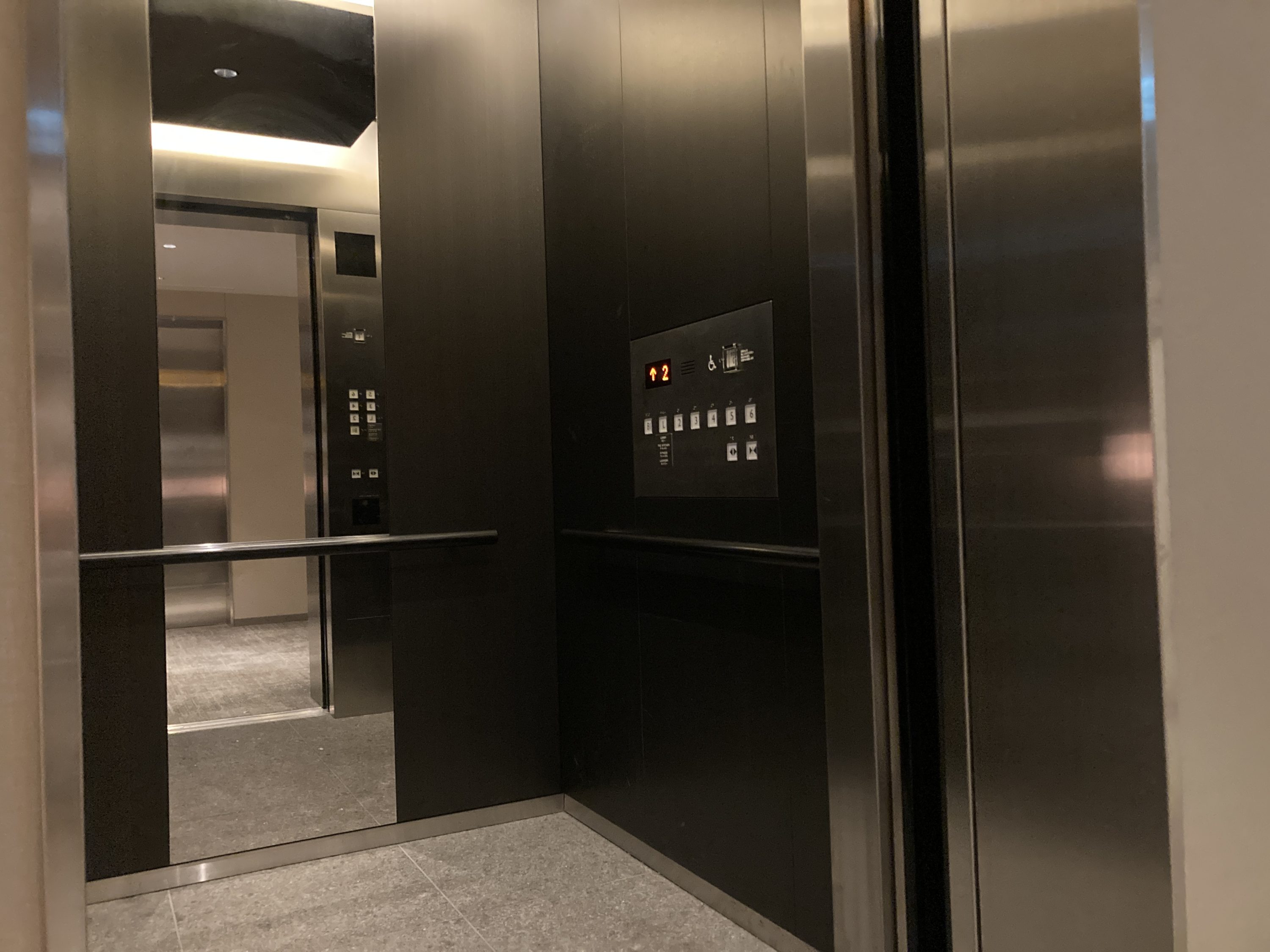 Hyatt Place Kyoto elevator interior Hyatt Place Kyoto elevator interior