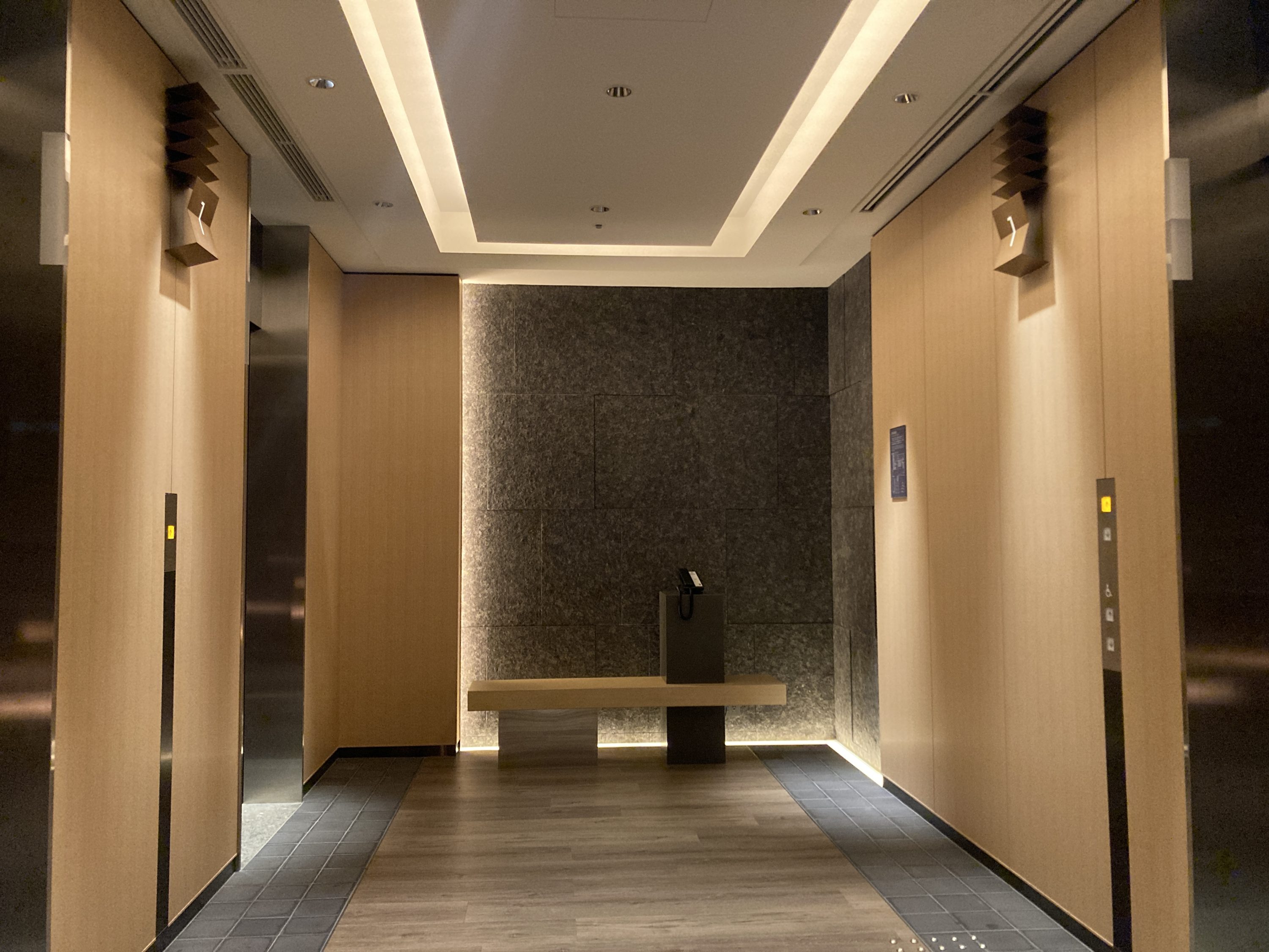 Hyatt Place Kyoto elevator waiting area lobby Hyatt Place Kyoto elevator waiting area lobby