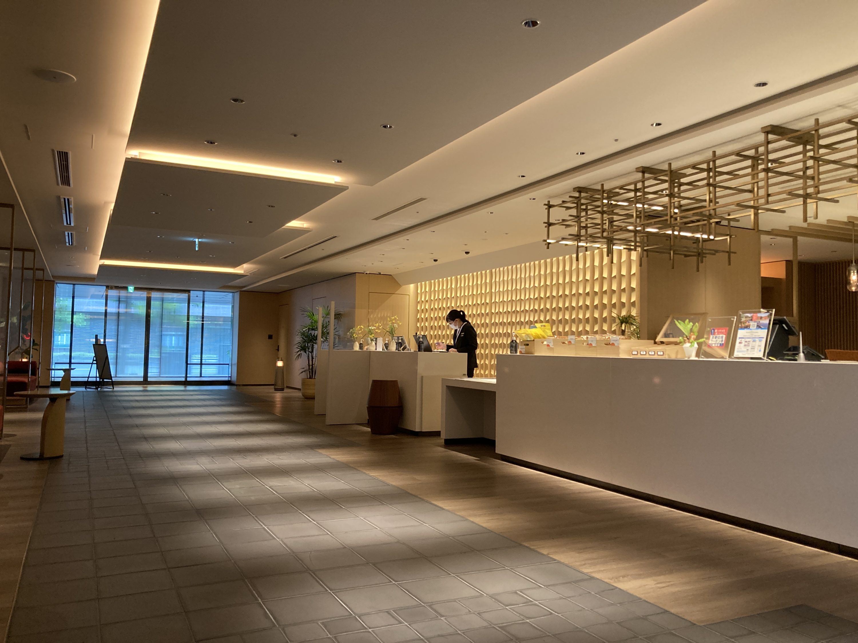 Hyatt Place Kyoto lobby front door Hyatt Place Kyoto lobby front door
