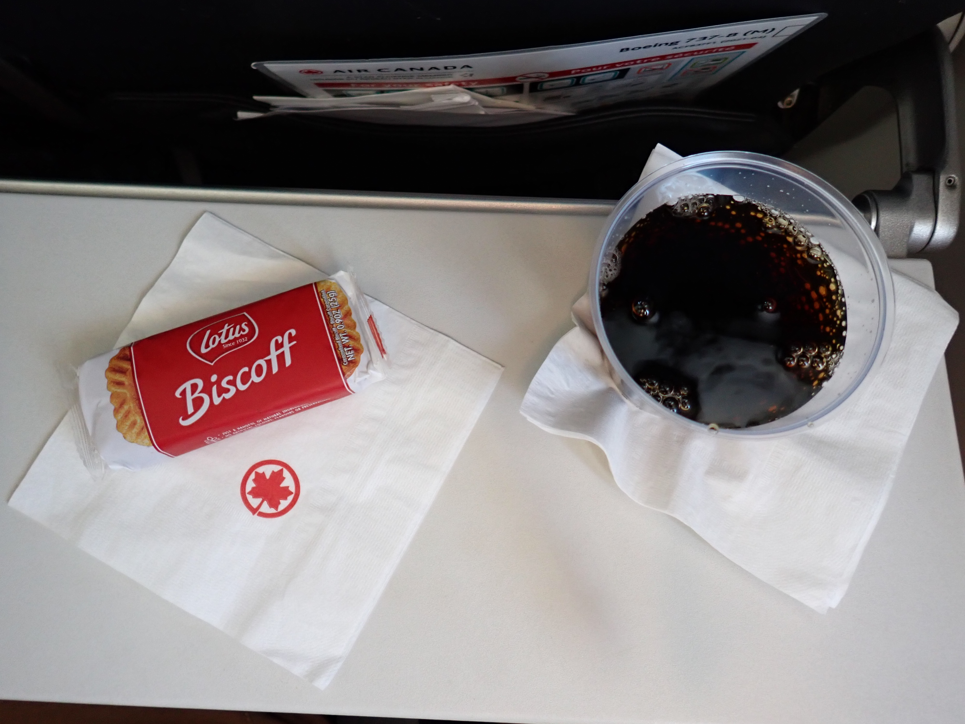 AC707 snacks overhead AC707 snacks overhead