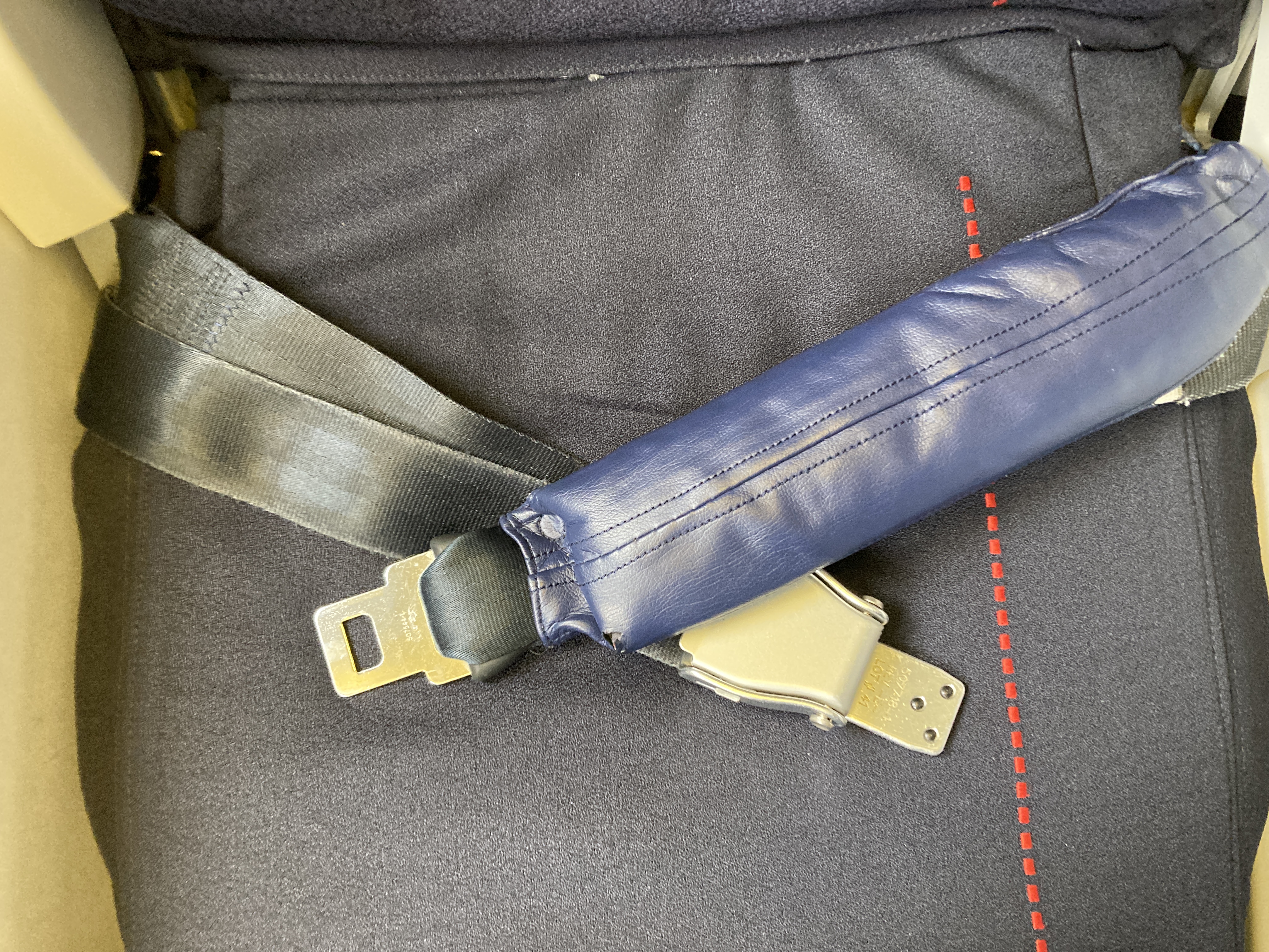 Air France Boeing 777 200 CDG JFK premium economy seatbelt 