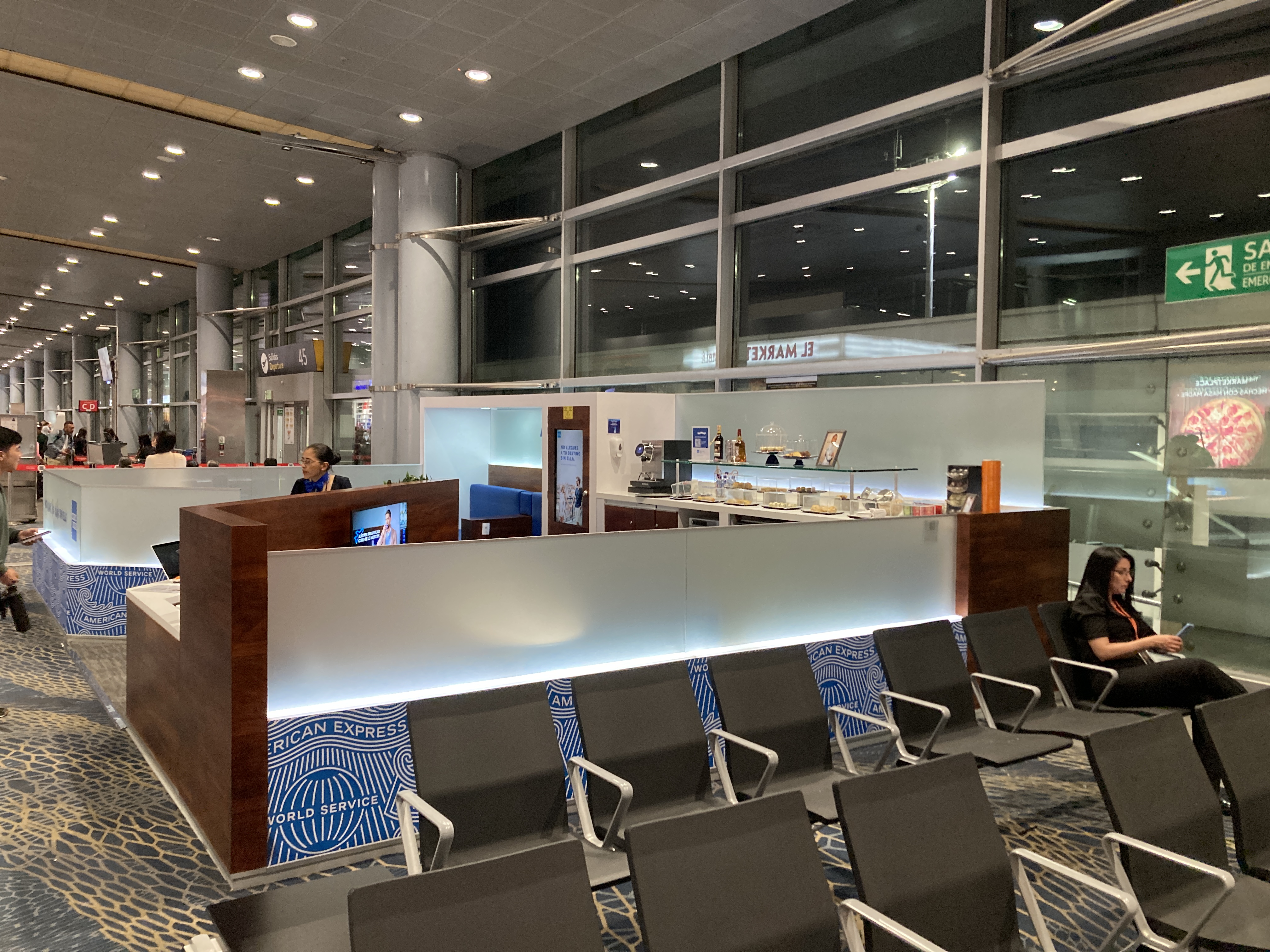 American Express Lounge Bogota BOG view from rear